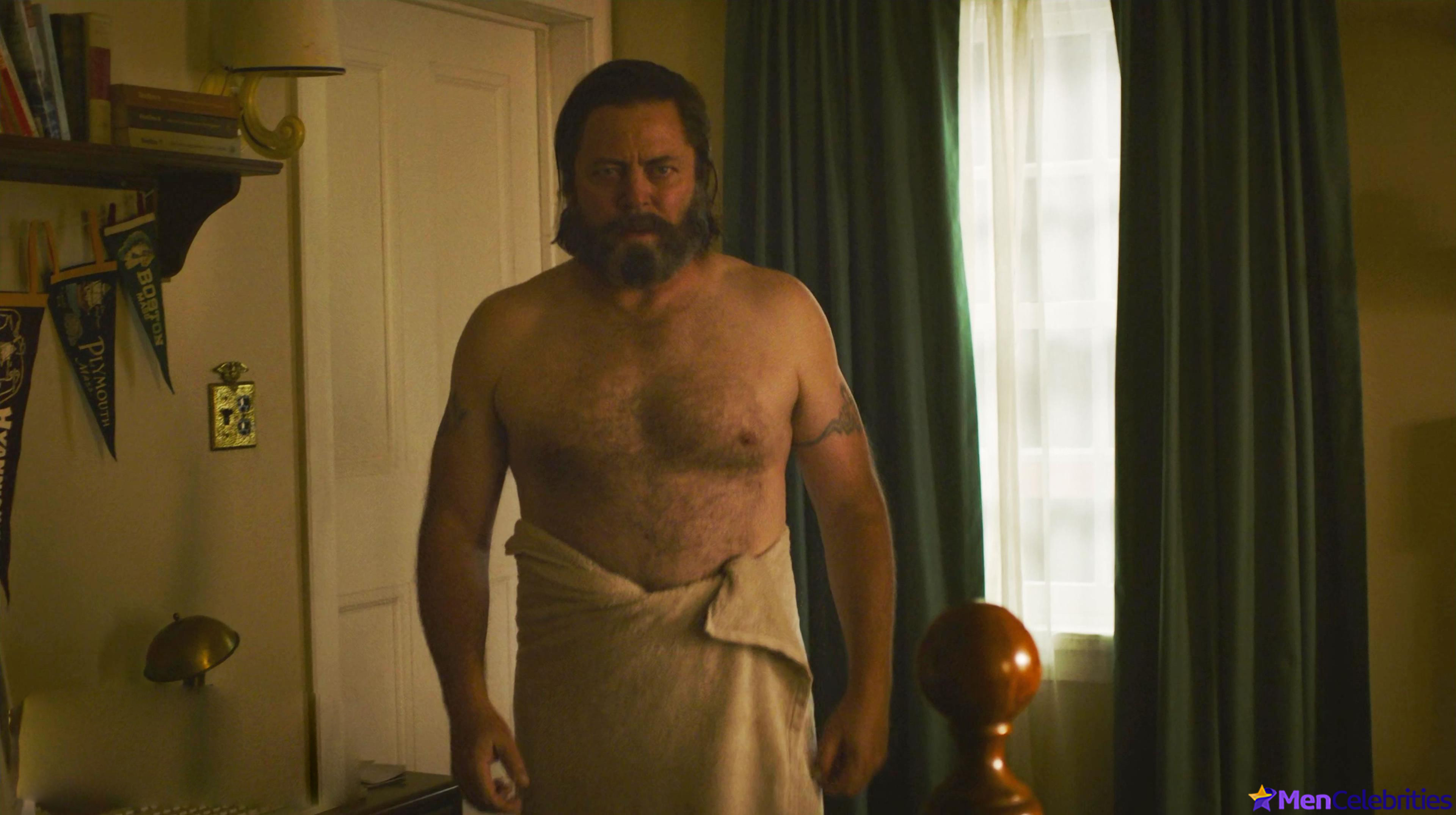 Nick Offerman nude cock and gay sex scenes