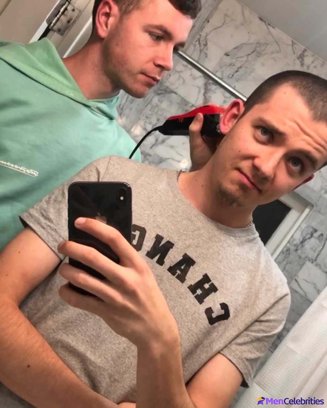 Asa Butterfield with boyfriend