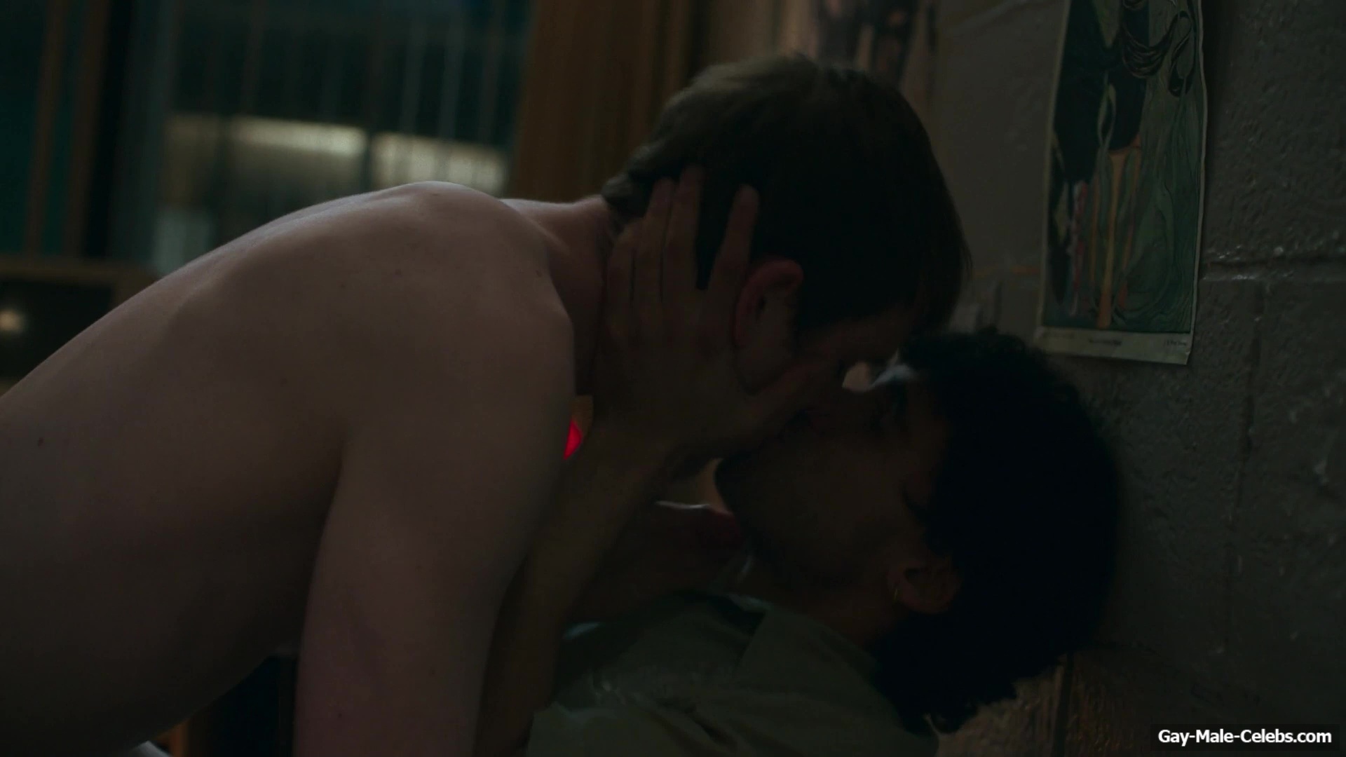 Bilal Hasna and Mitchell Robertson gay scenes in Half Man