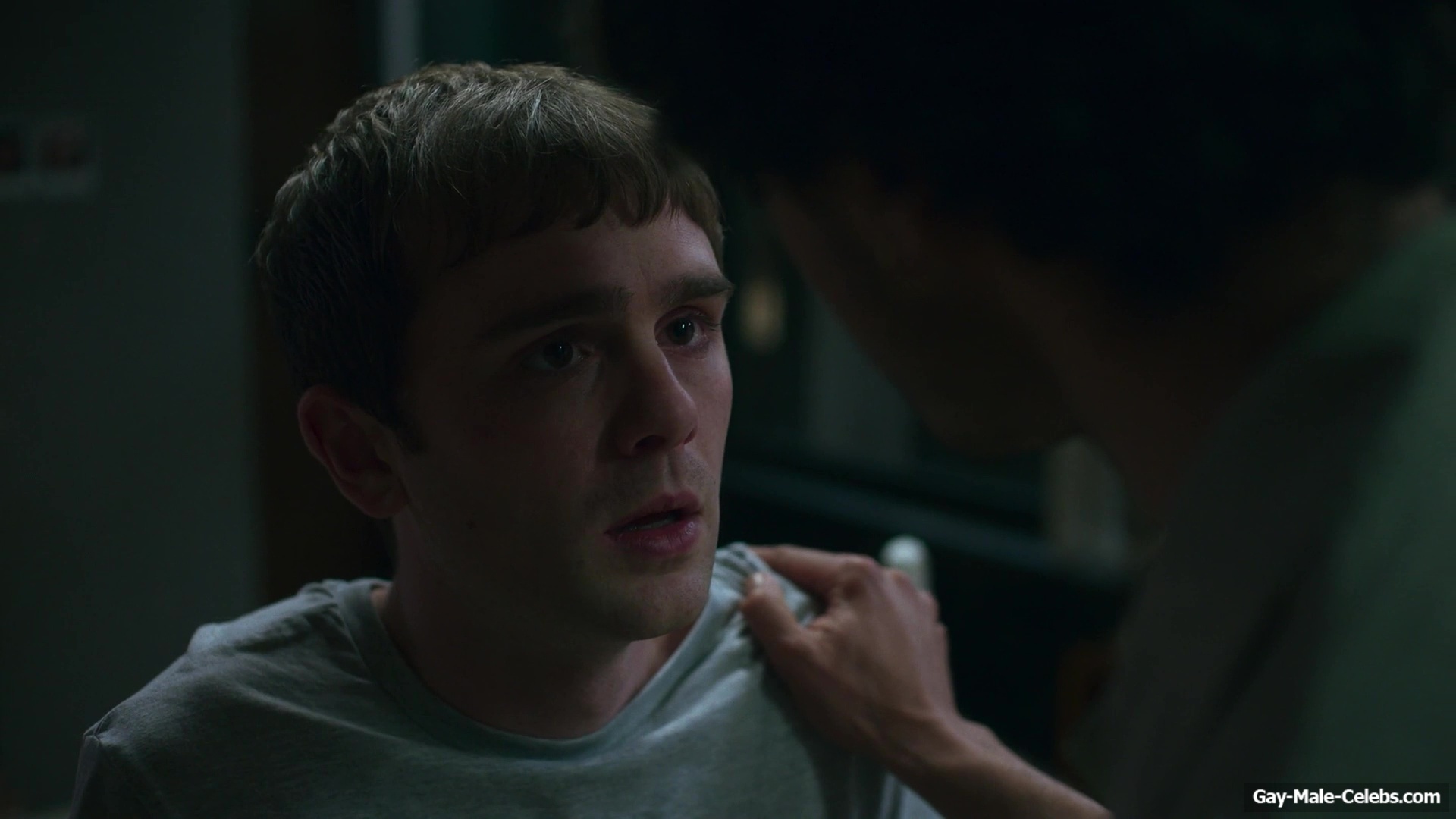 Bilal Hasna and Mitchell Robertson gay scenes in Half Man