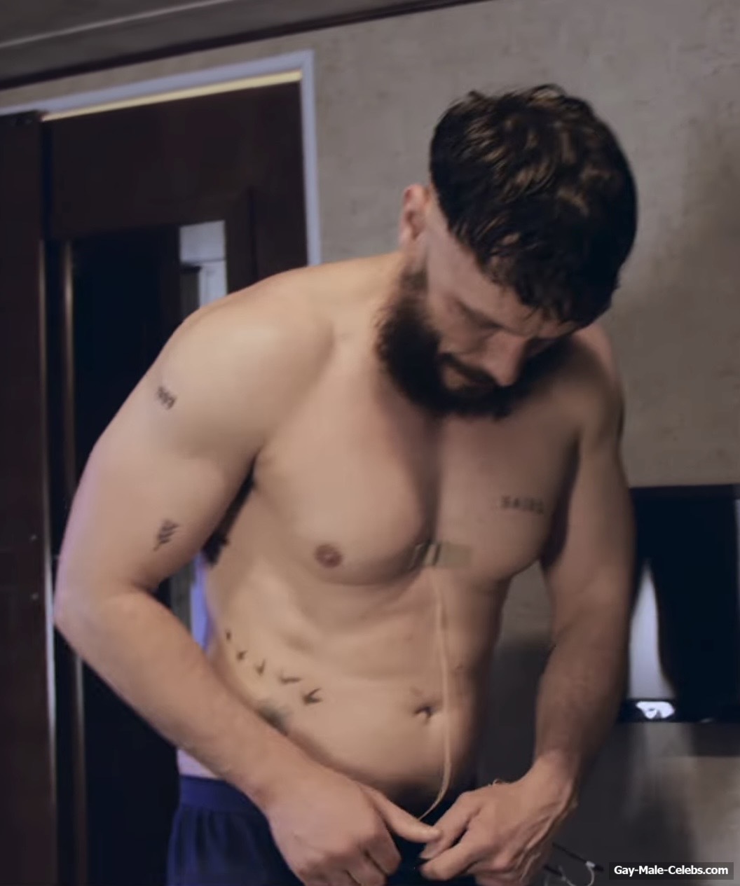 Richard Gadd shirtless in Half Man 2026
