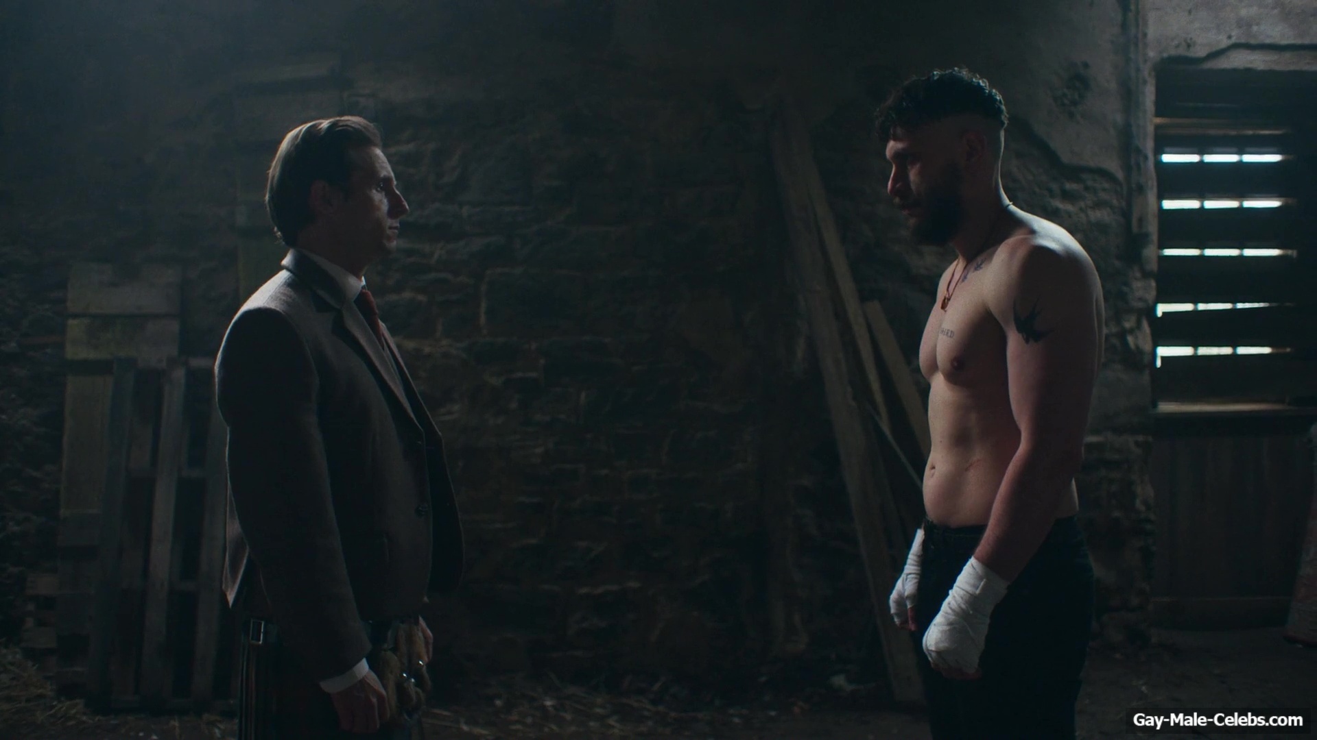 Richard Gadd shirtless in Half Man 2026