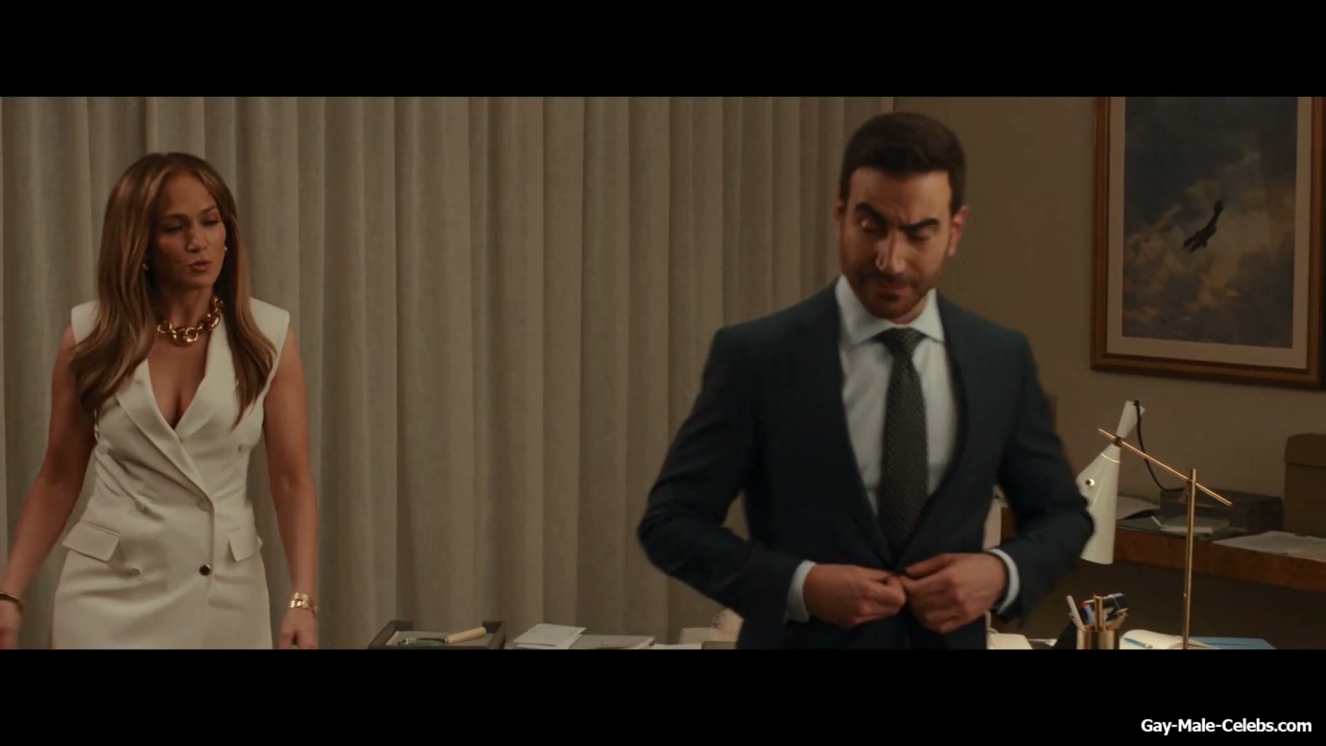 Brett Goldstein Shirtless And Erect Cock Scenes in Office Romance