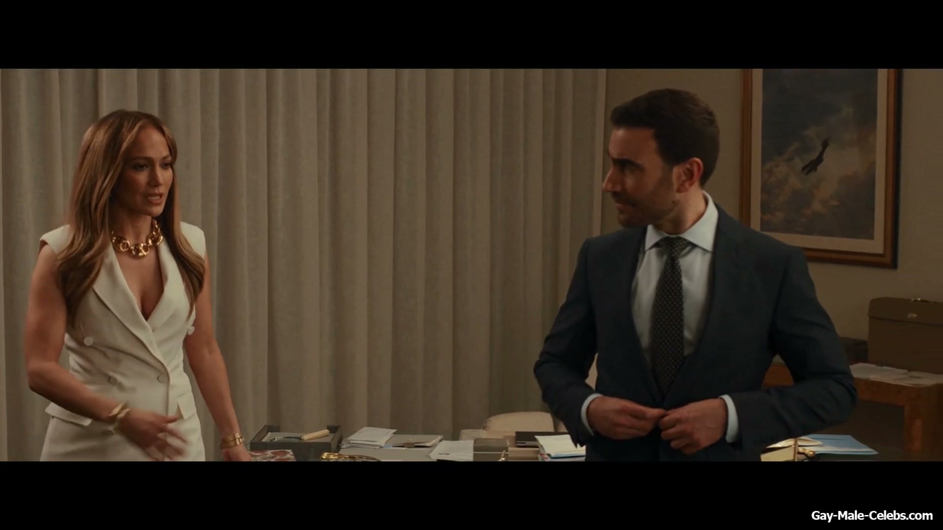 Brett Goldstein Shirtless And Erect Cock Scenes in Office Romance