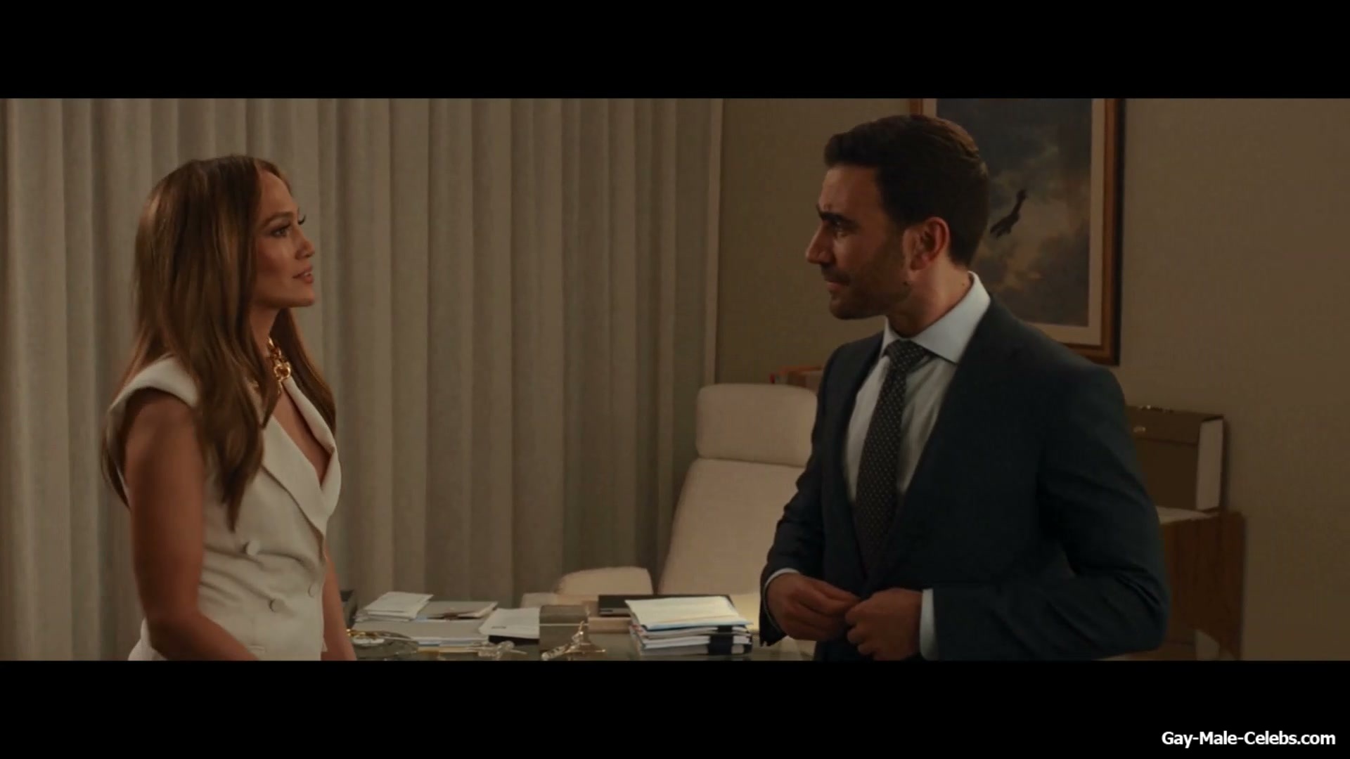Brett Goldstein Shirtless And Erect Cock Scenes in Office Romance