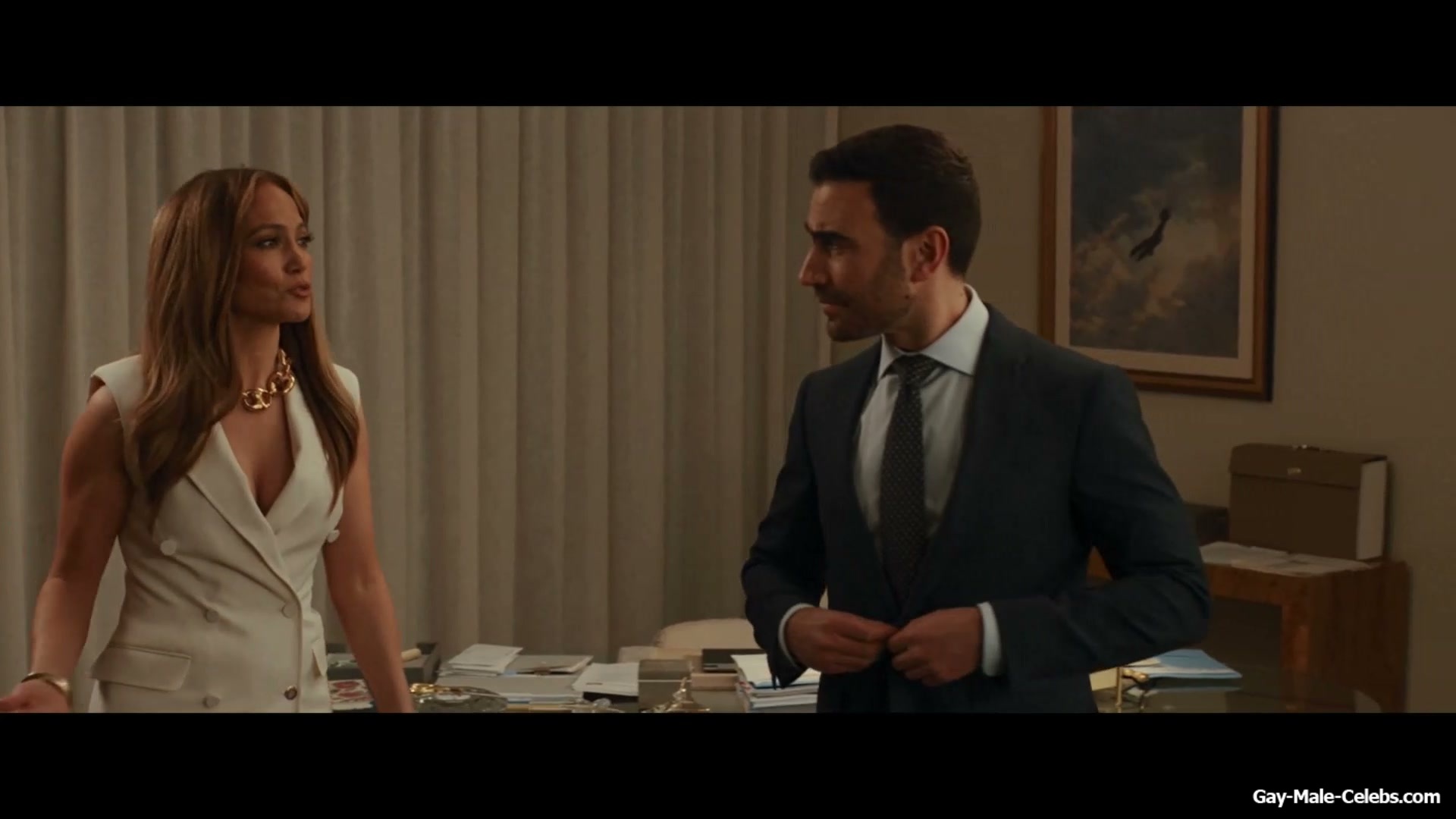 Brett Goldstein Shirtless And Erect Cock Scenes in Office Romance