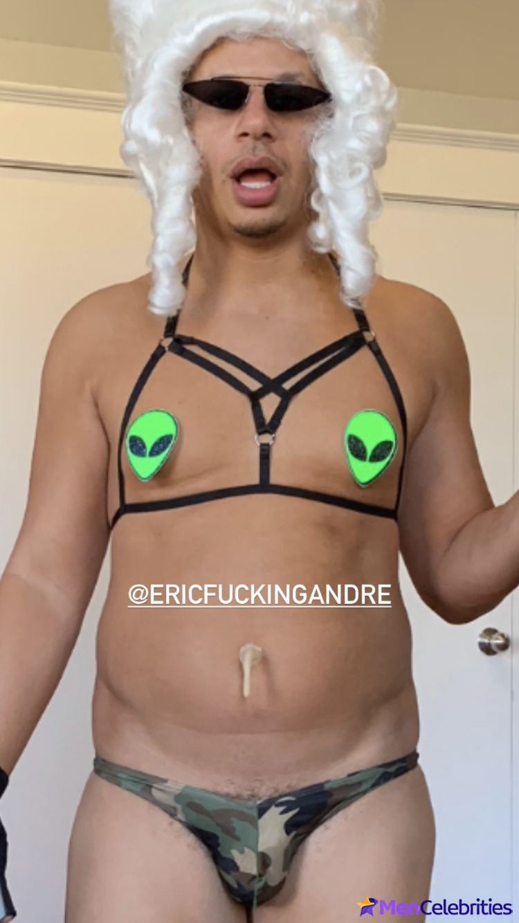 Eric Andr uncensored nude and underwear shots