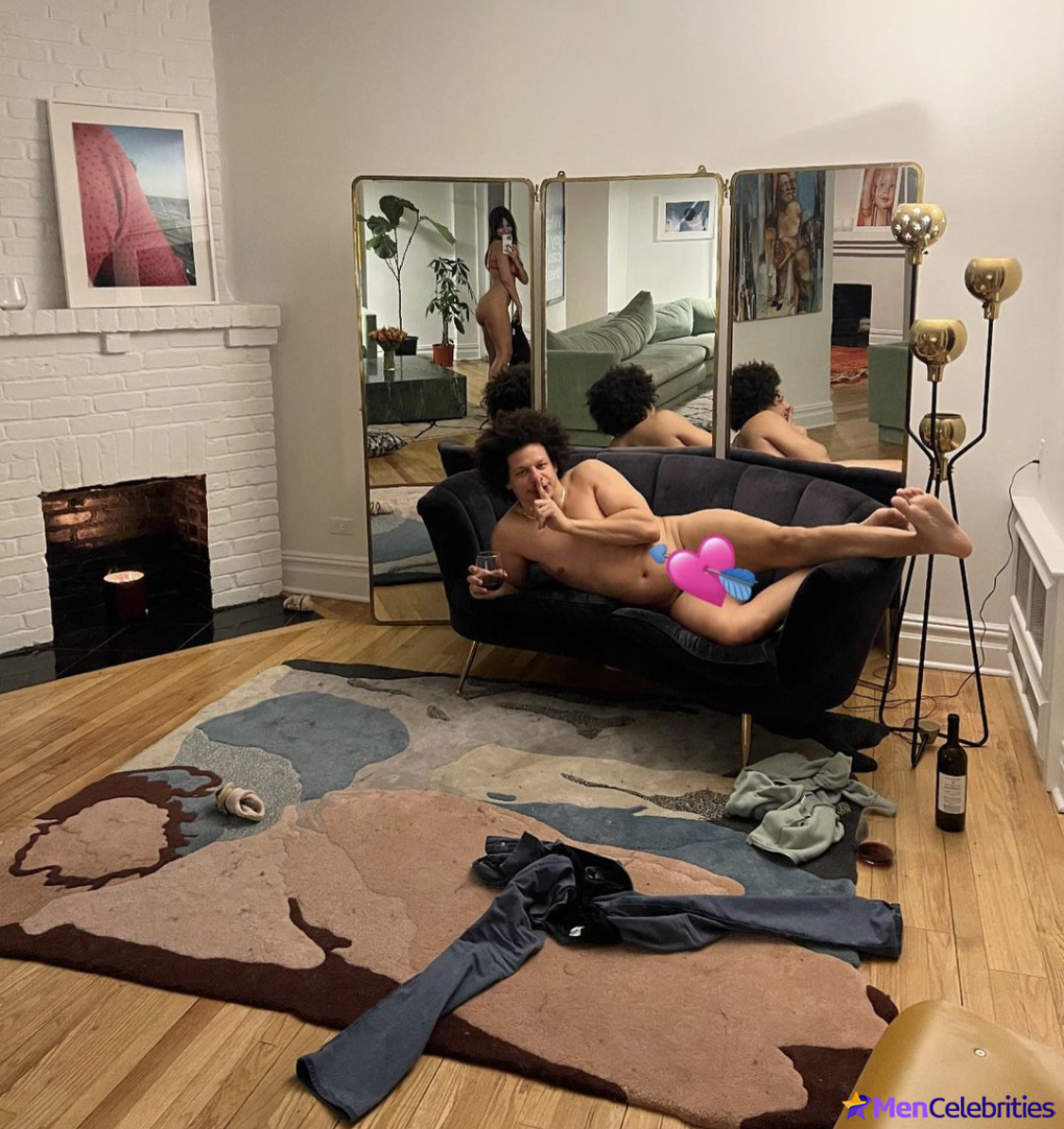 Eric Andr uncensored nude and underwear shots