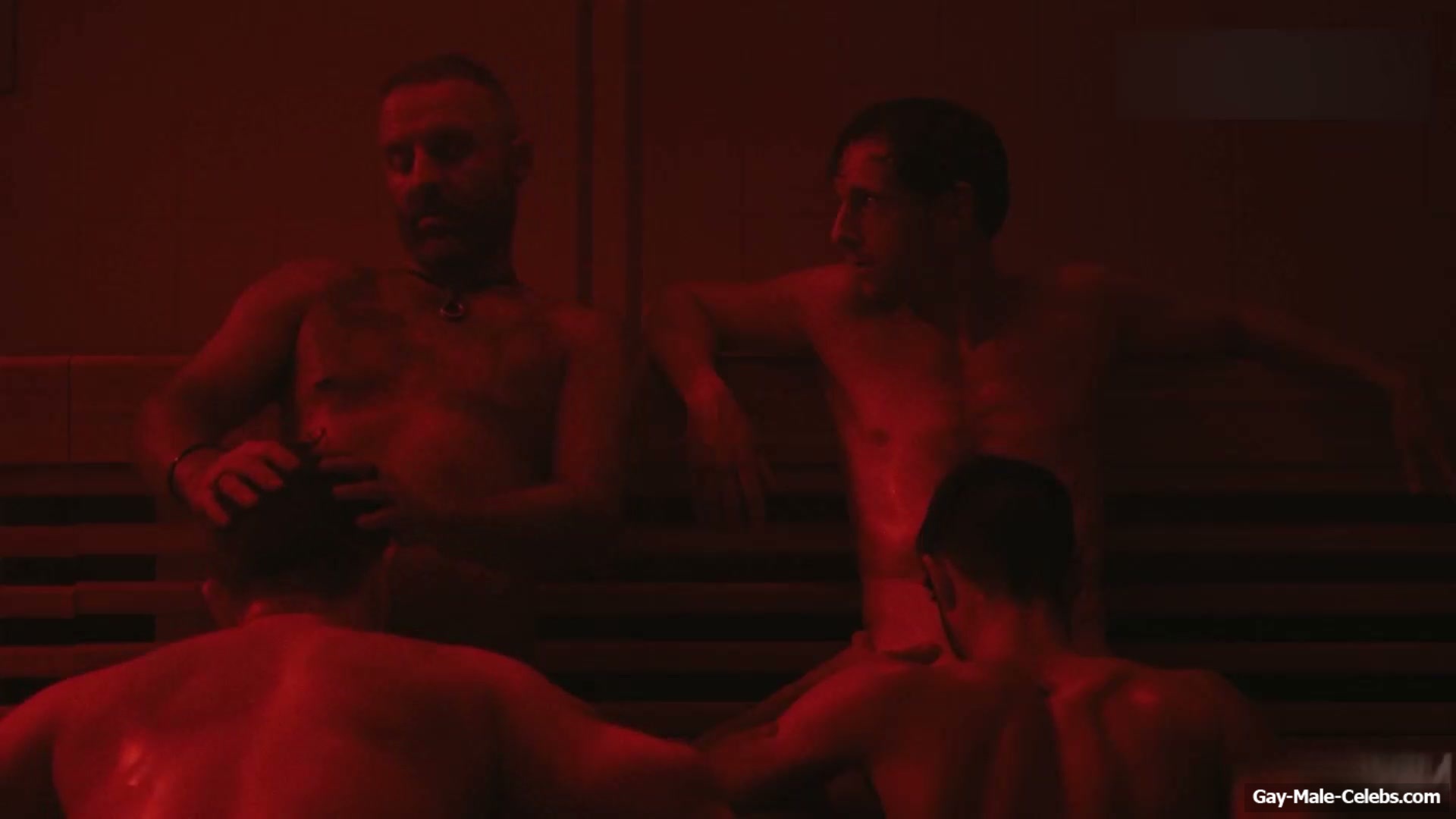 Jamie Bell and Tom Andrews Nude Blowjob Gay Scene in Half Man