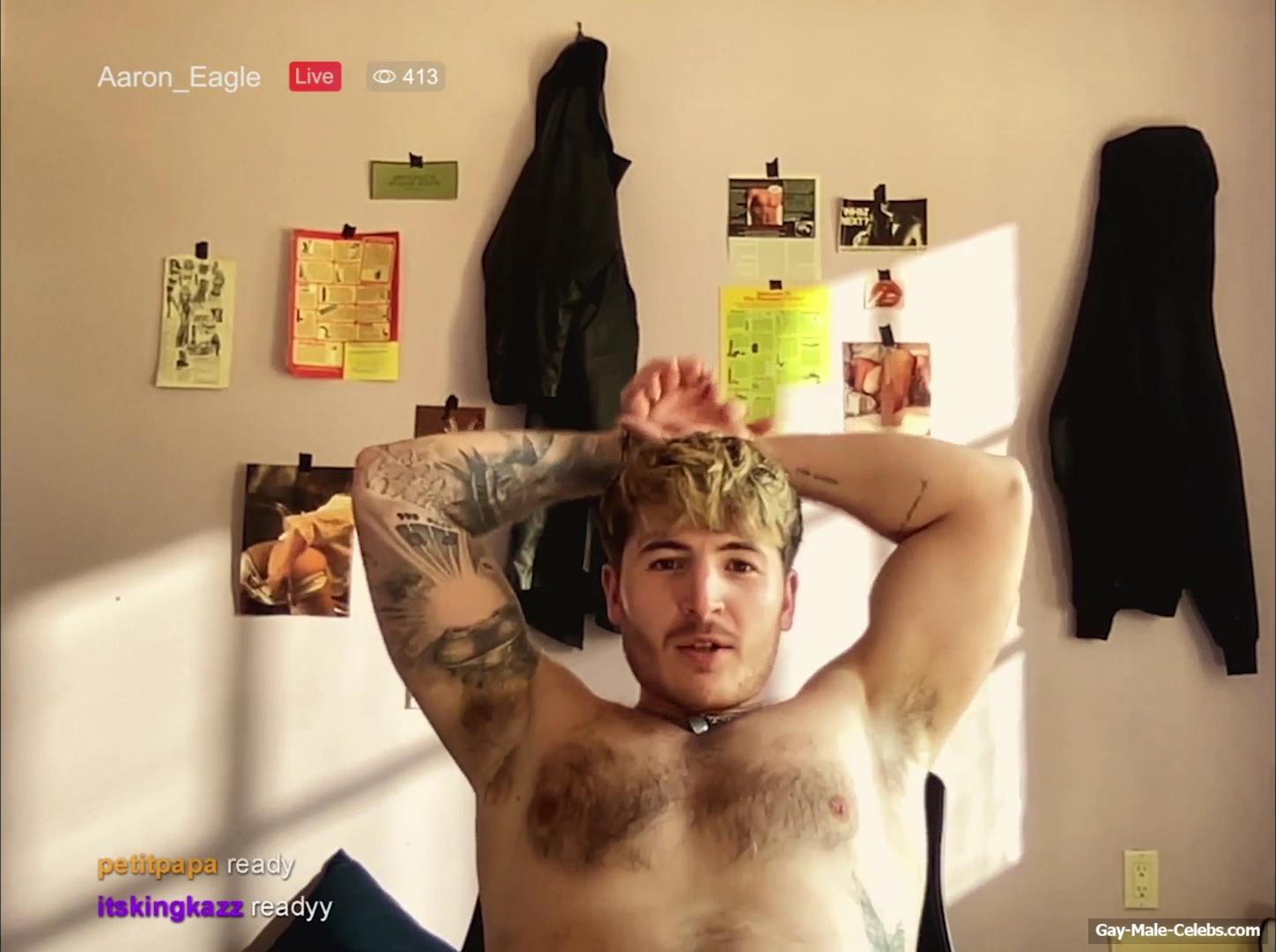 Kieron Moore Nude And Dick Bulge Scenes in Blue Film