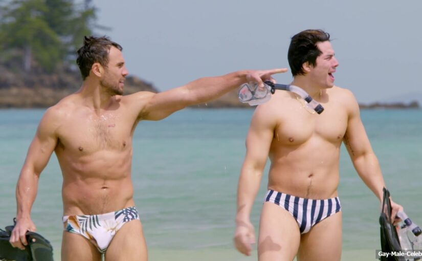 Matt Wilson & Jakob Ambrose Nude Torso & Cock Bulge In Neighbours