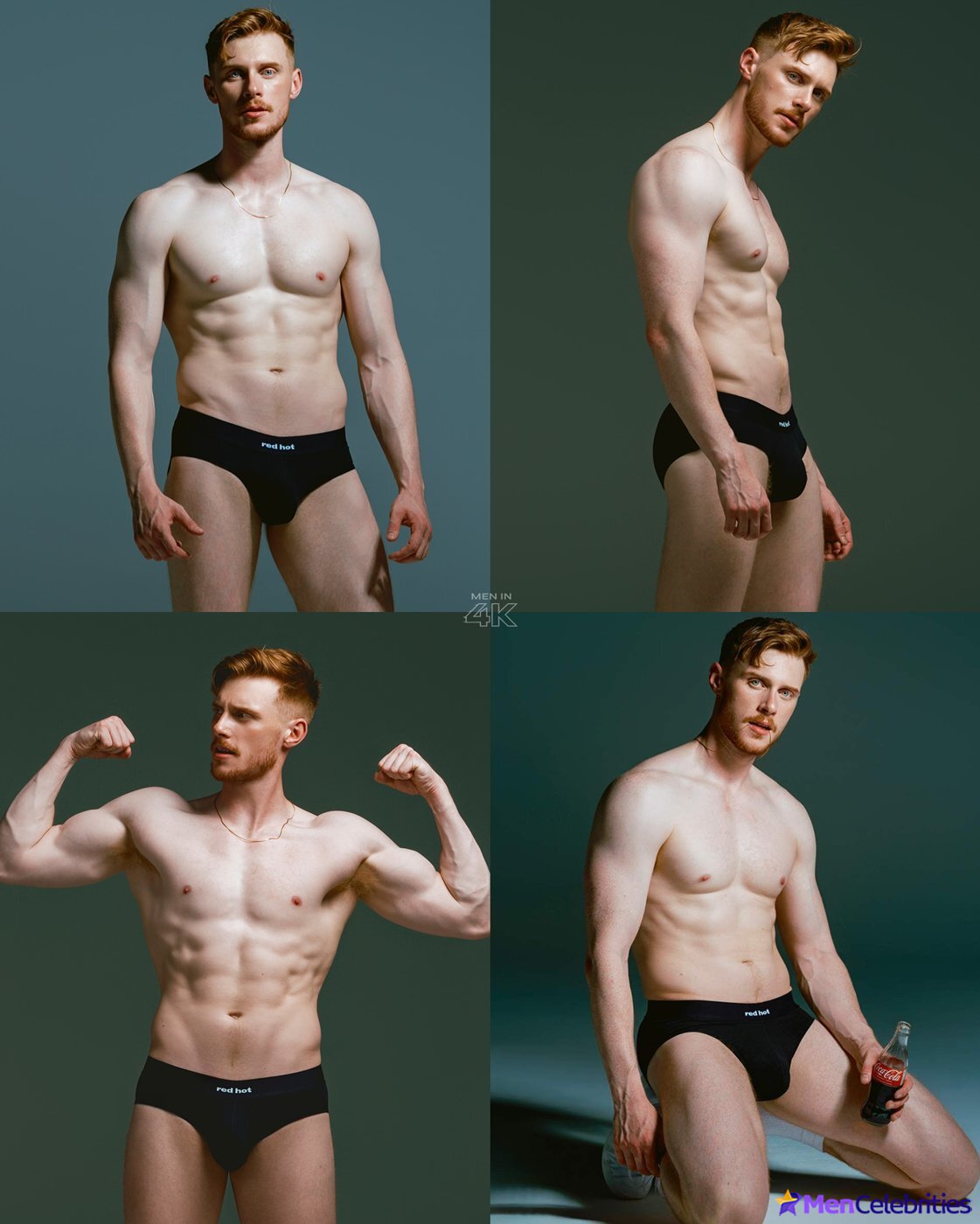 Max Parker naked and cock bulge in underwear pics