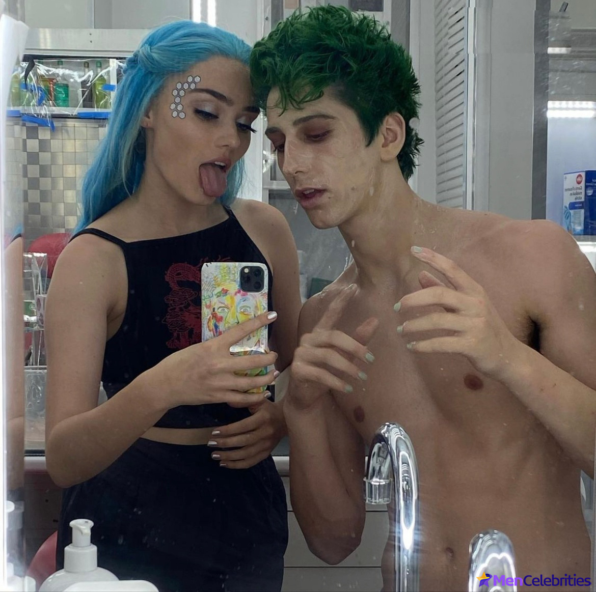 Milo Manheim shirtless and penis bulge pics