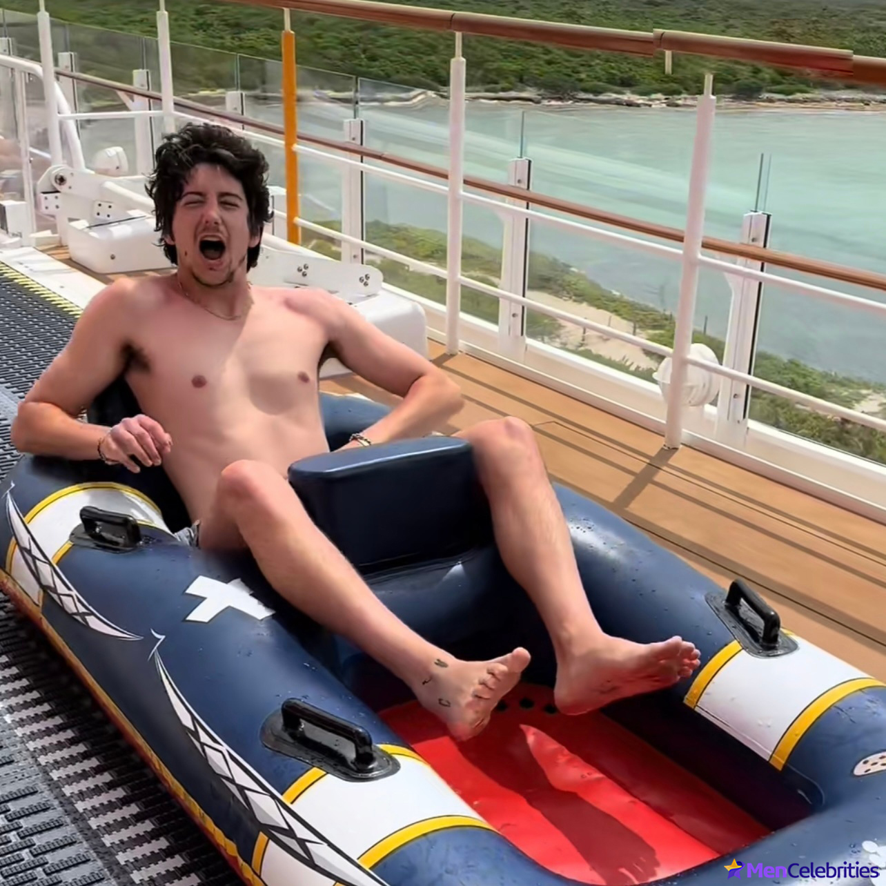 Milo Manheim shirtless and penis bulge pics