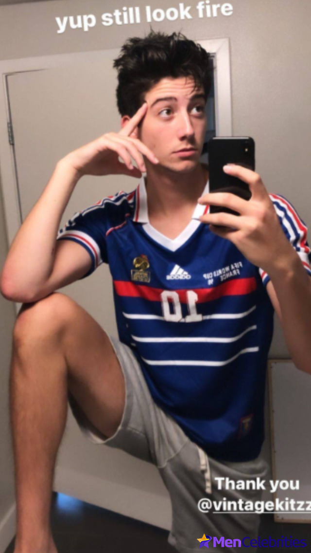Milo Manheim shirtless and penis bulge pics