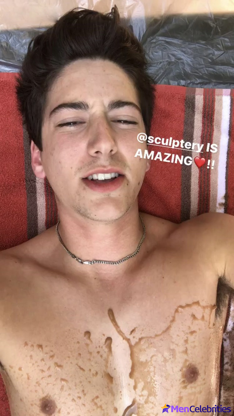 Milo Manheim shirtless and penis bulge pics