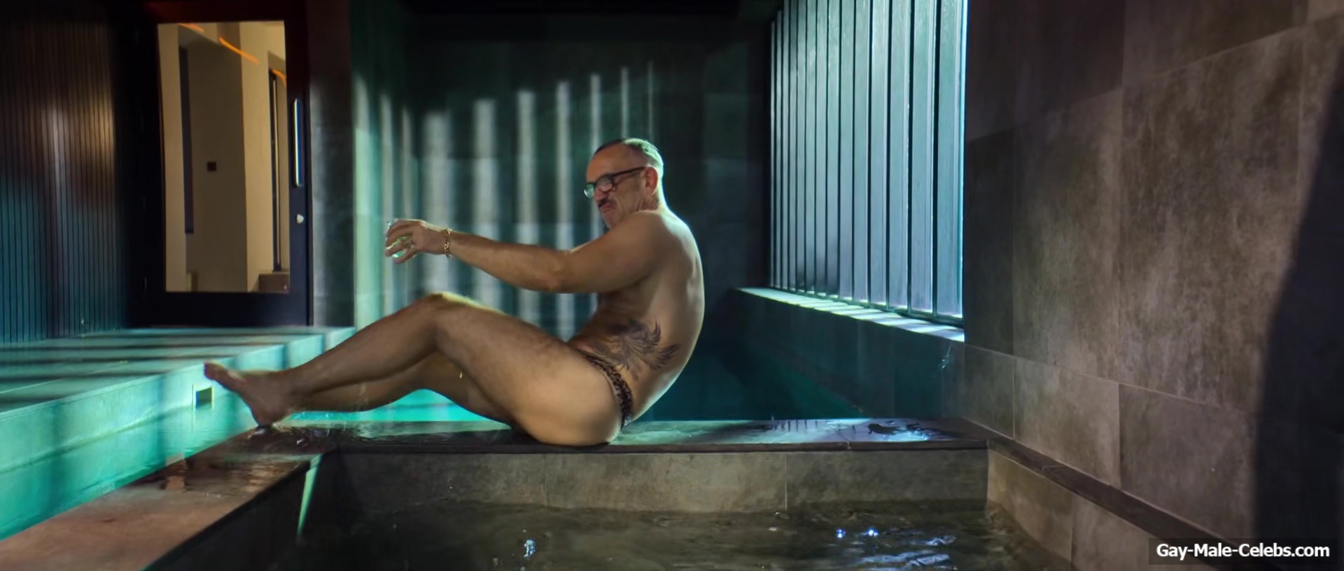 Neil Ashton Bulge and Butt In Leopard String in Brassic