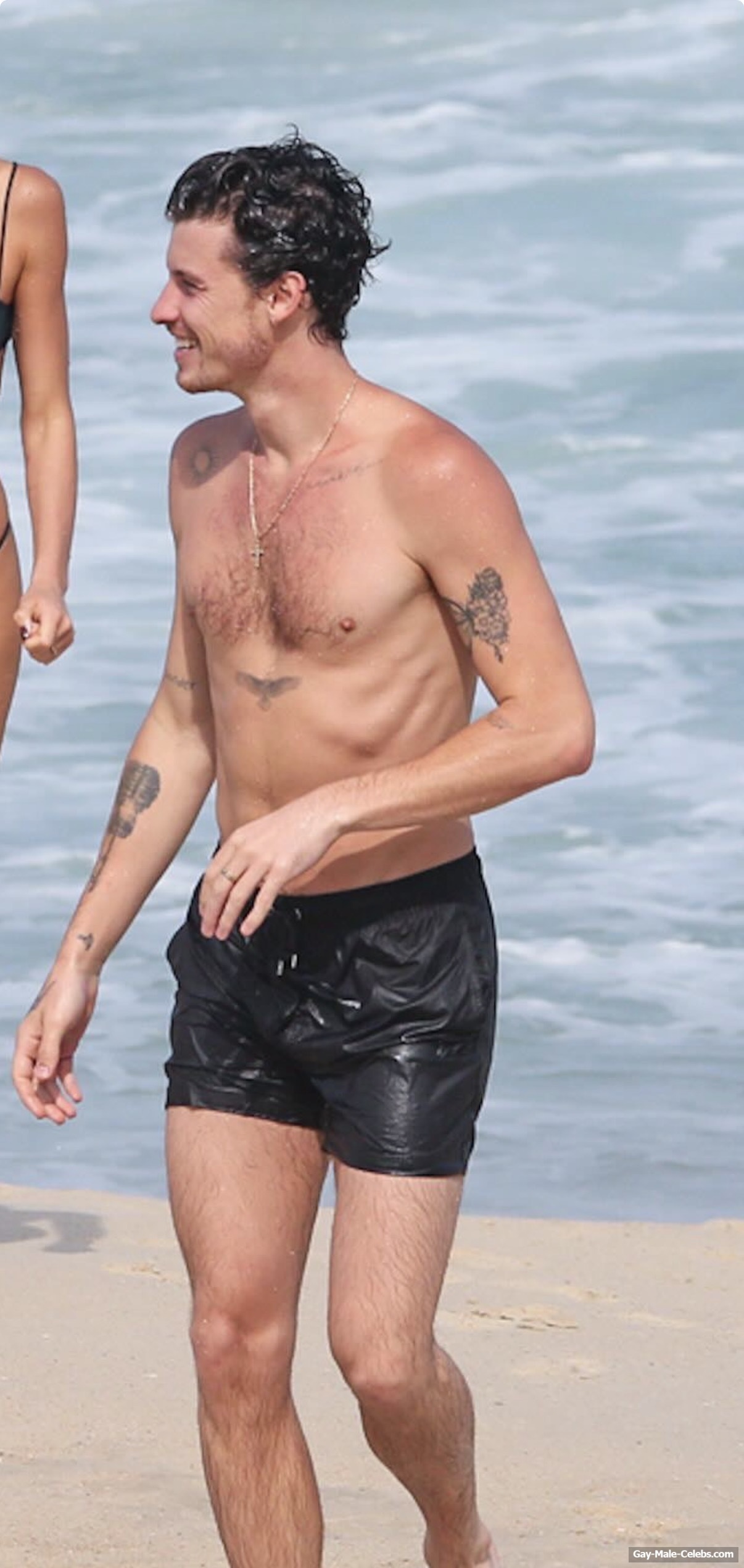 Shawn Mendes Caught Shirtless and Scratching Ones Ass On A Beach