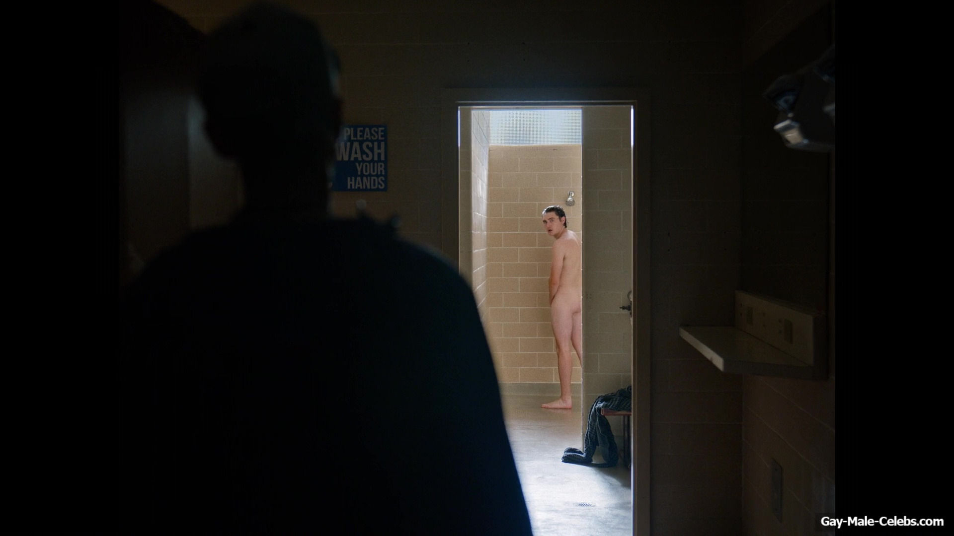 Spencer MacPherson Nude Shower Scenes in School Spirits