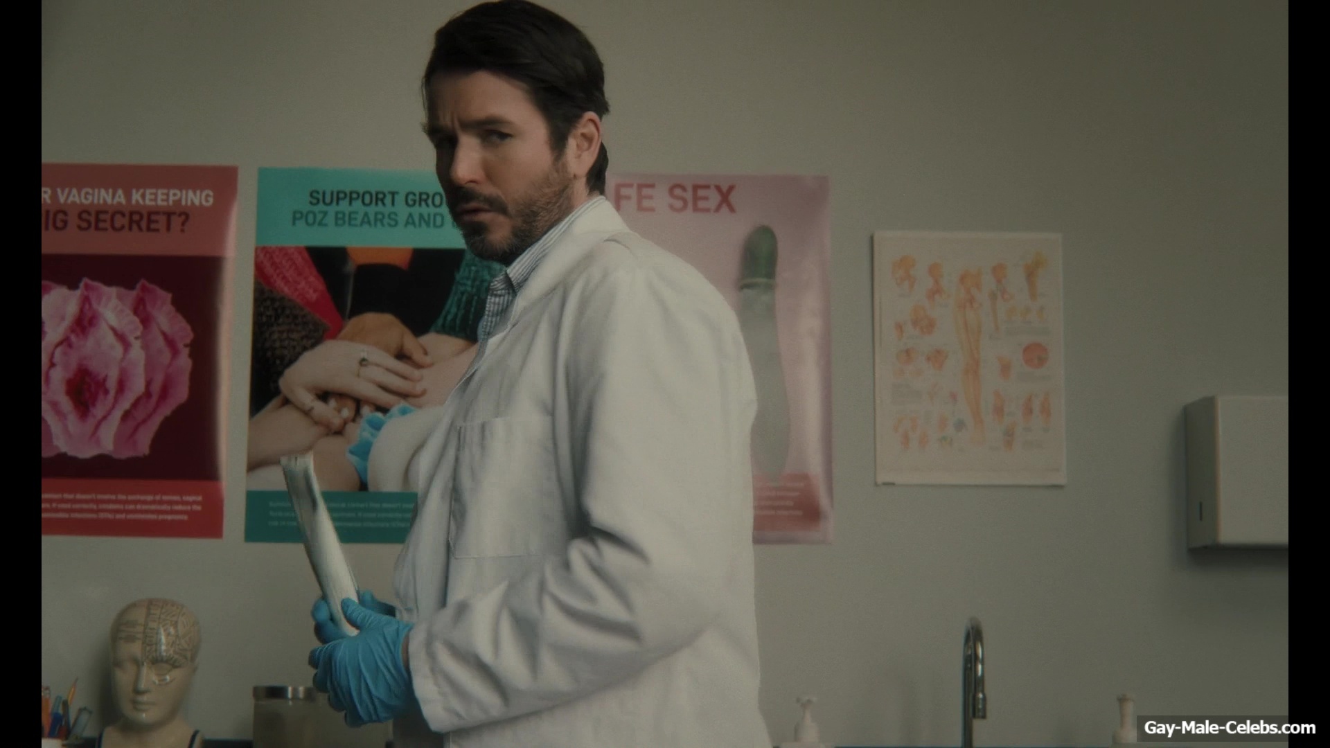 Christopher Jacot and Andy Reid Nude Ass Scenes in Testing