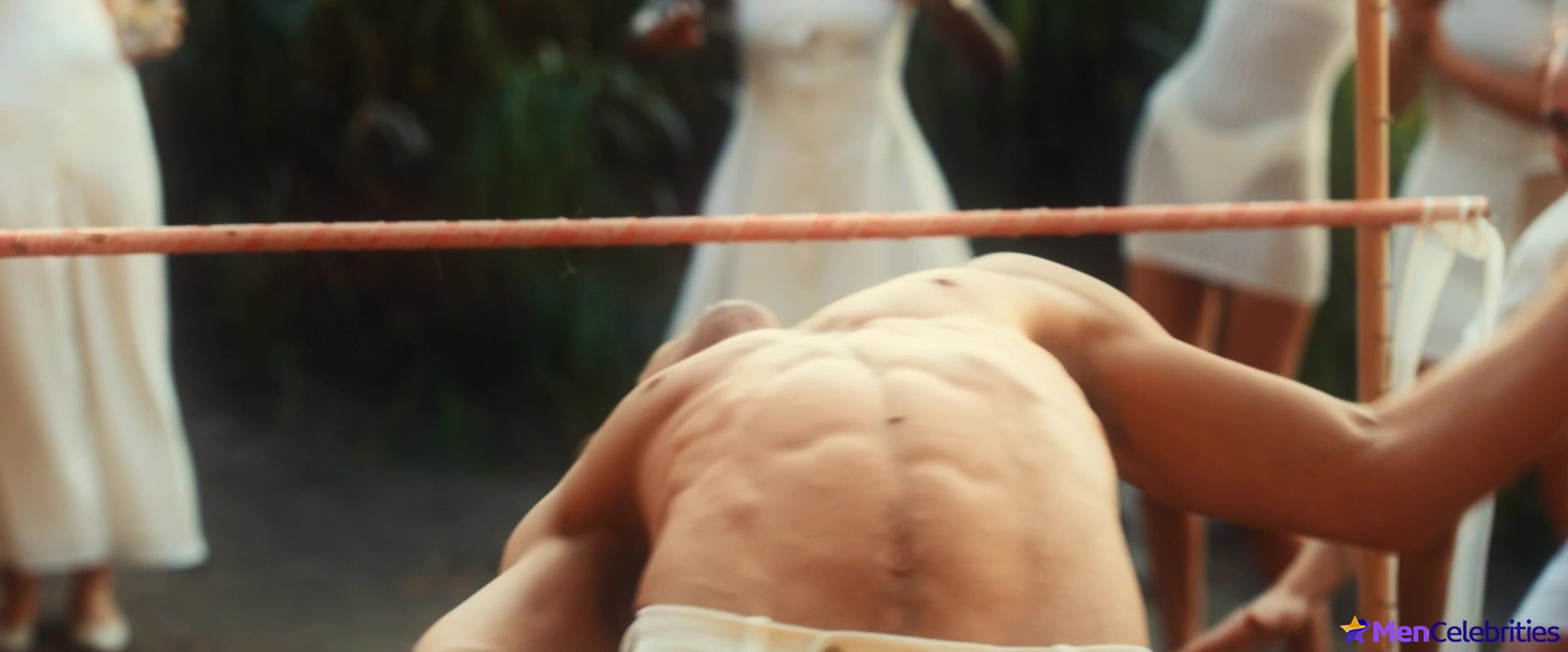 Damian Hardung shirtless in Maxton Hall 1-04 The Moment Of Truth