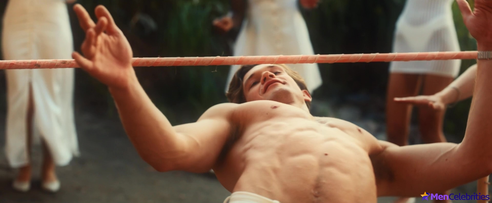 Damian Hardung shirtless in Maxton Hall 1-04 The Moment Of Truth