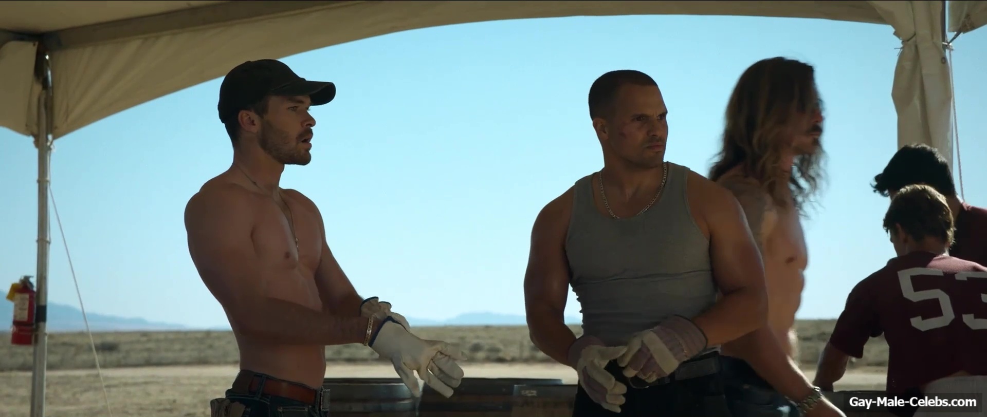 Garrett Wareing and Philip Winchester Shirtless and Hot in Ransom Canyon