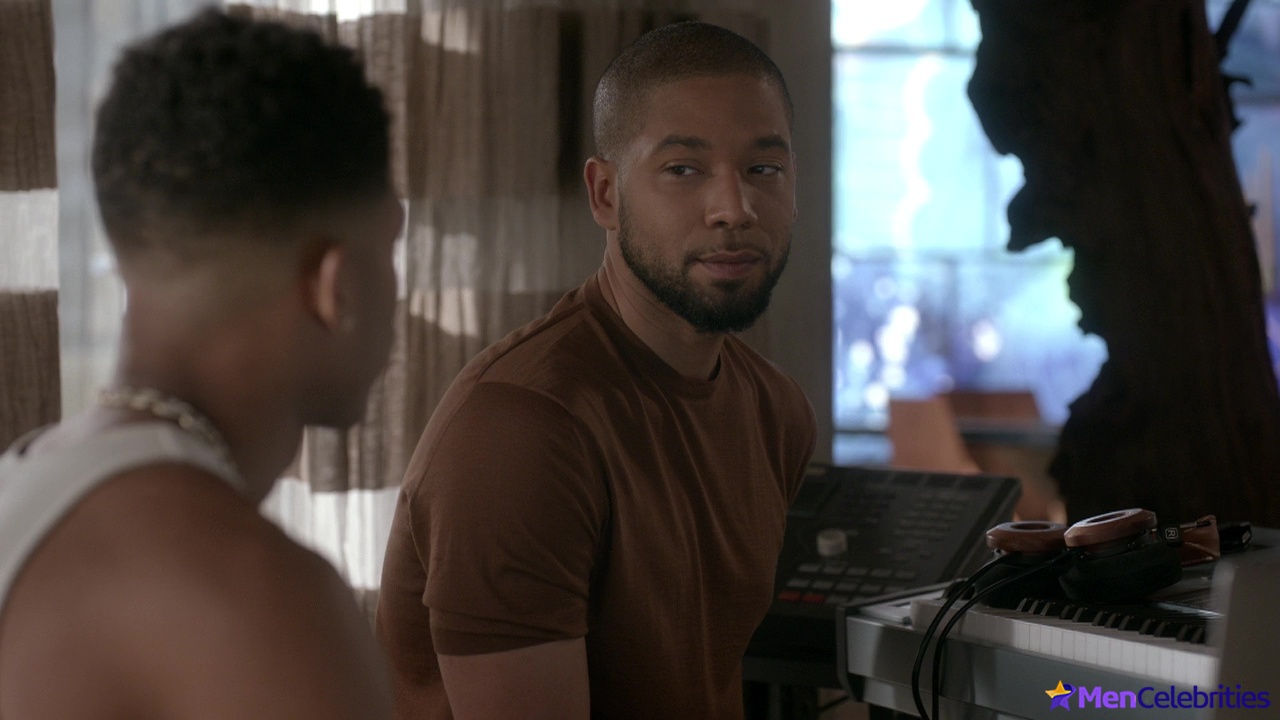 Jussie Smollett shirtless in Empire 5-04 Love All Trust a Few