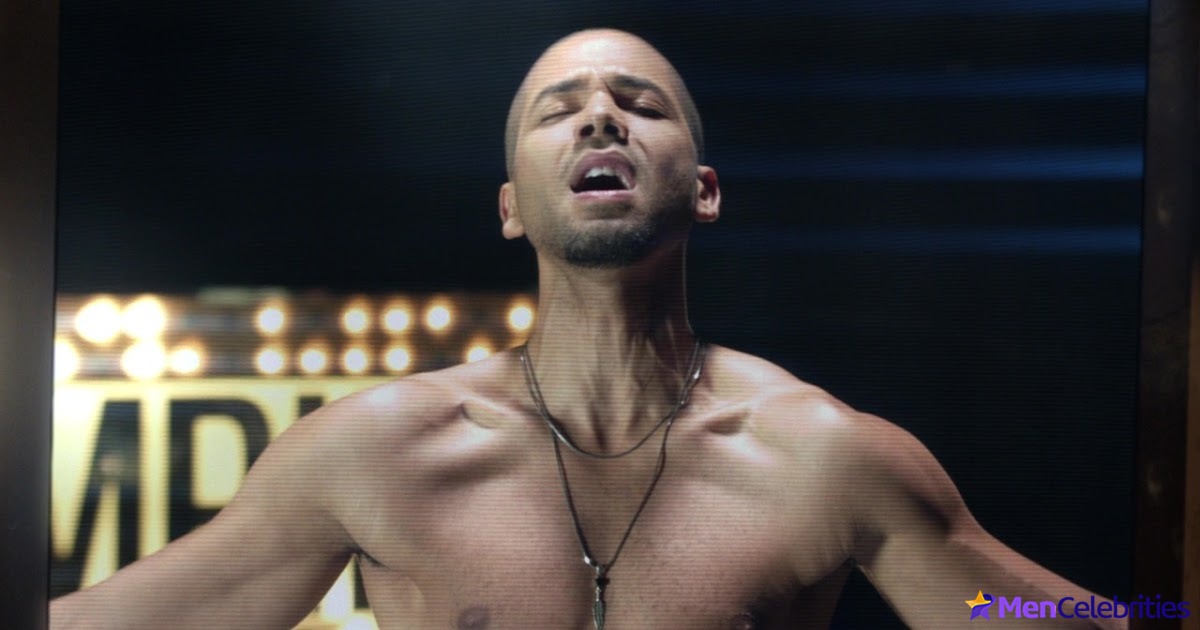 Jussie Smollett shirtless in Empire 1-09 Unto The Breach