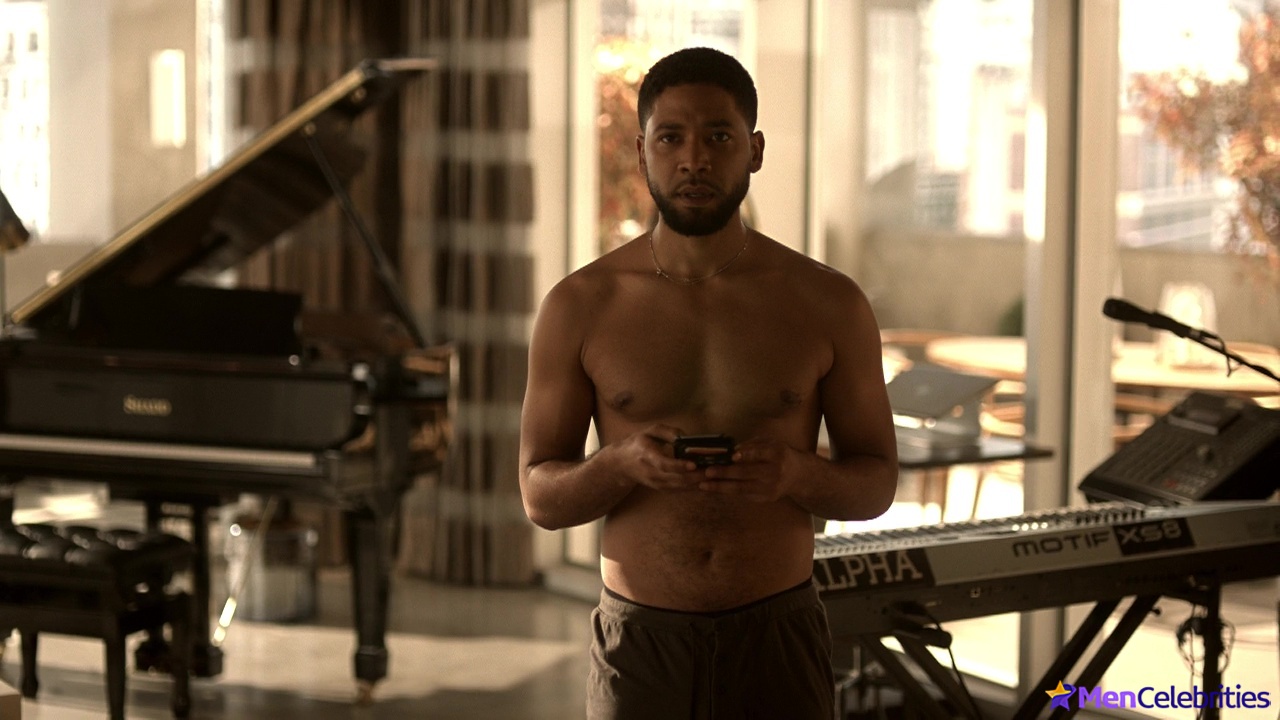 Jussie Smollett shirtless in Empire 3-12 Strange Bedfellows