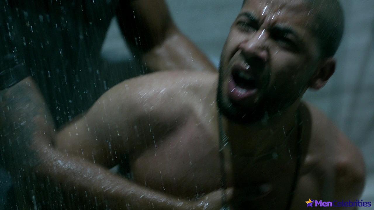 Jussie Smollett and Tobias Truvillion shirtless in Empire 3-06 Chimes At Midnight