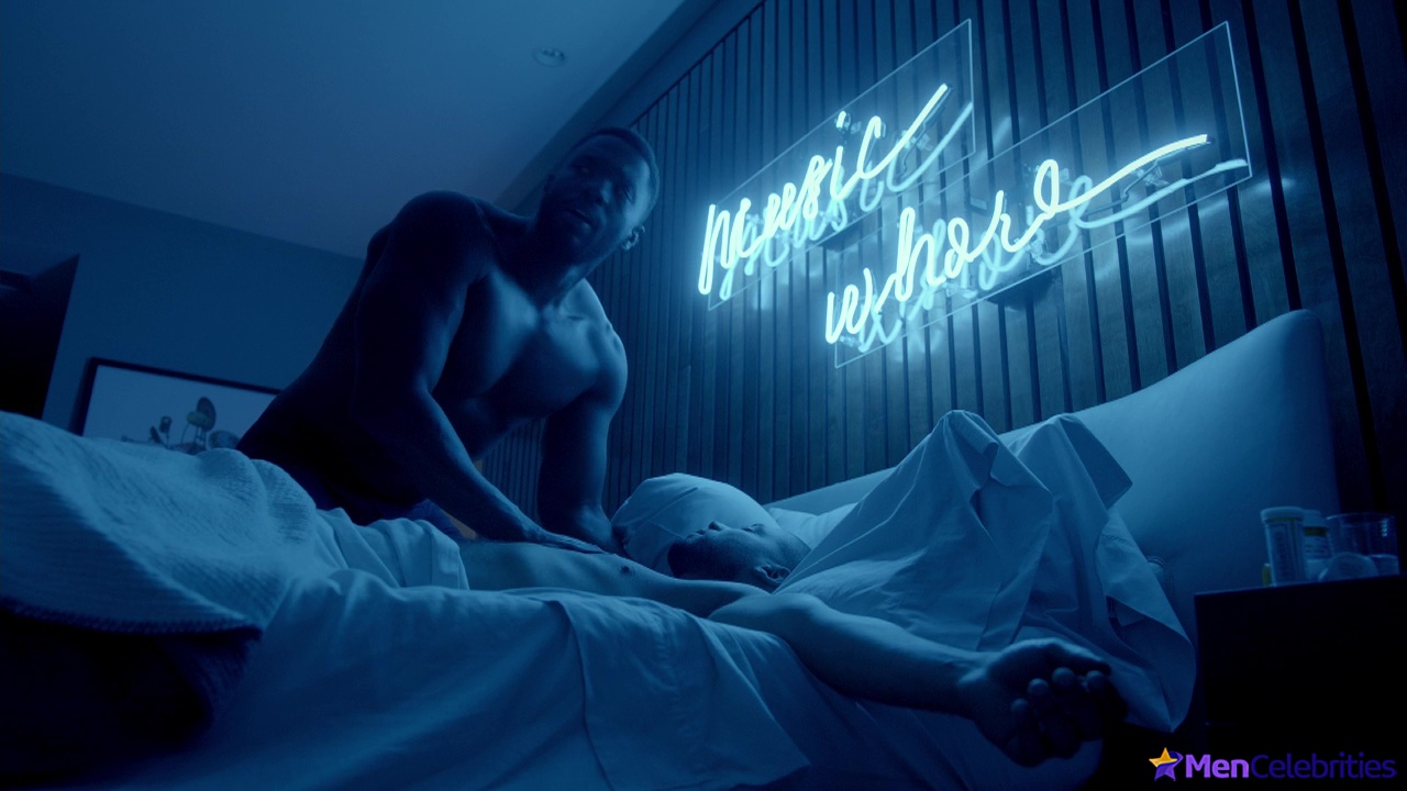 Jussie Smollett and Tobias Truvillion shirtless in Empire 3-06 Chimes At Midnight