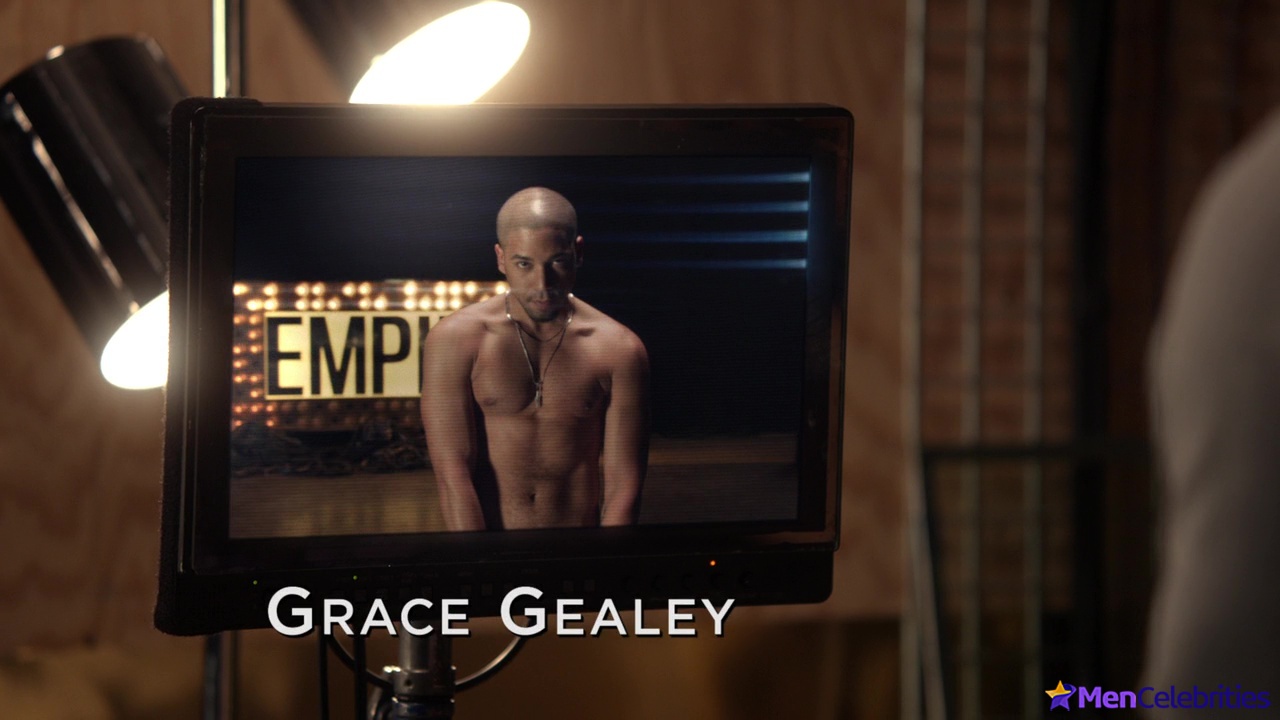 Jussie Smollett shirtless in Empire 1-09 Unto The Breach