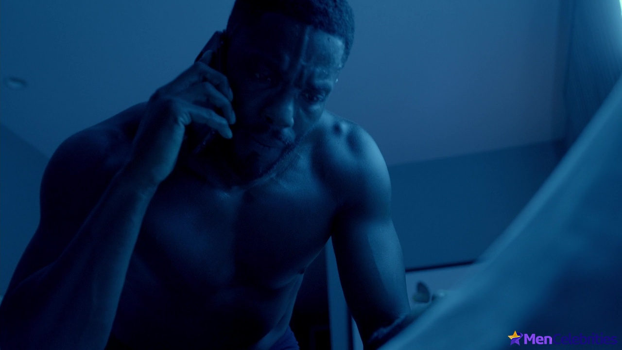 Jussie Smollett and Tobias Truvillion shirtless in Empire 3-06 Chimes At Midnight