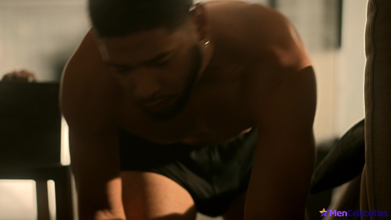 Jussie Smollett shirtless in Empire 3-12 Strange Bedfellows
