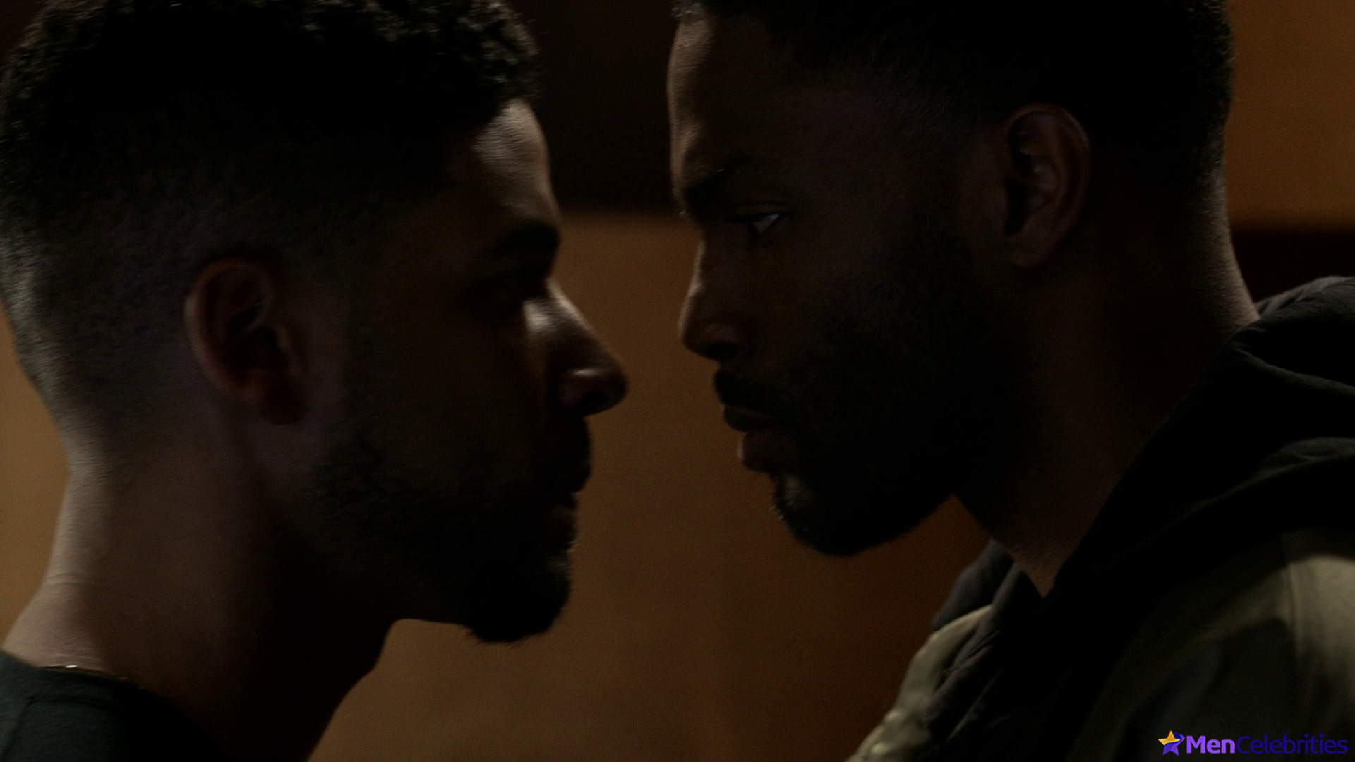 Jussie Smollett and Tobias Truvillion shirtless in Empire 2-16 The Lyon Who Cried Wolf