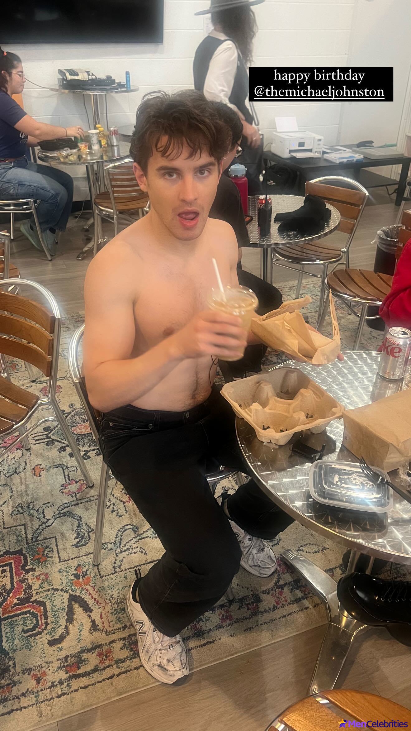 Michael Johnston shirtless and erotic gay pics