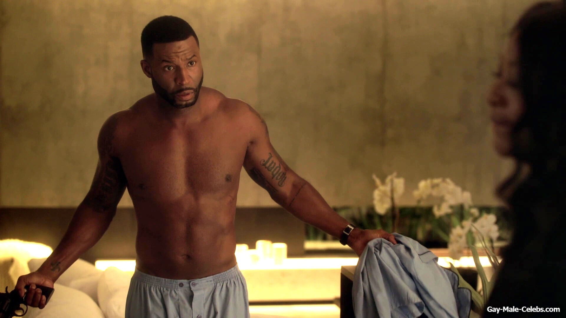 Robert Christopher Riley nude torso