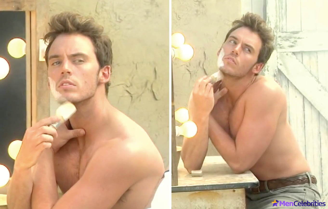 Sam Claflin shirtless