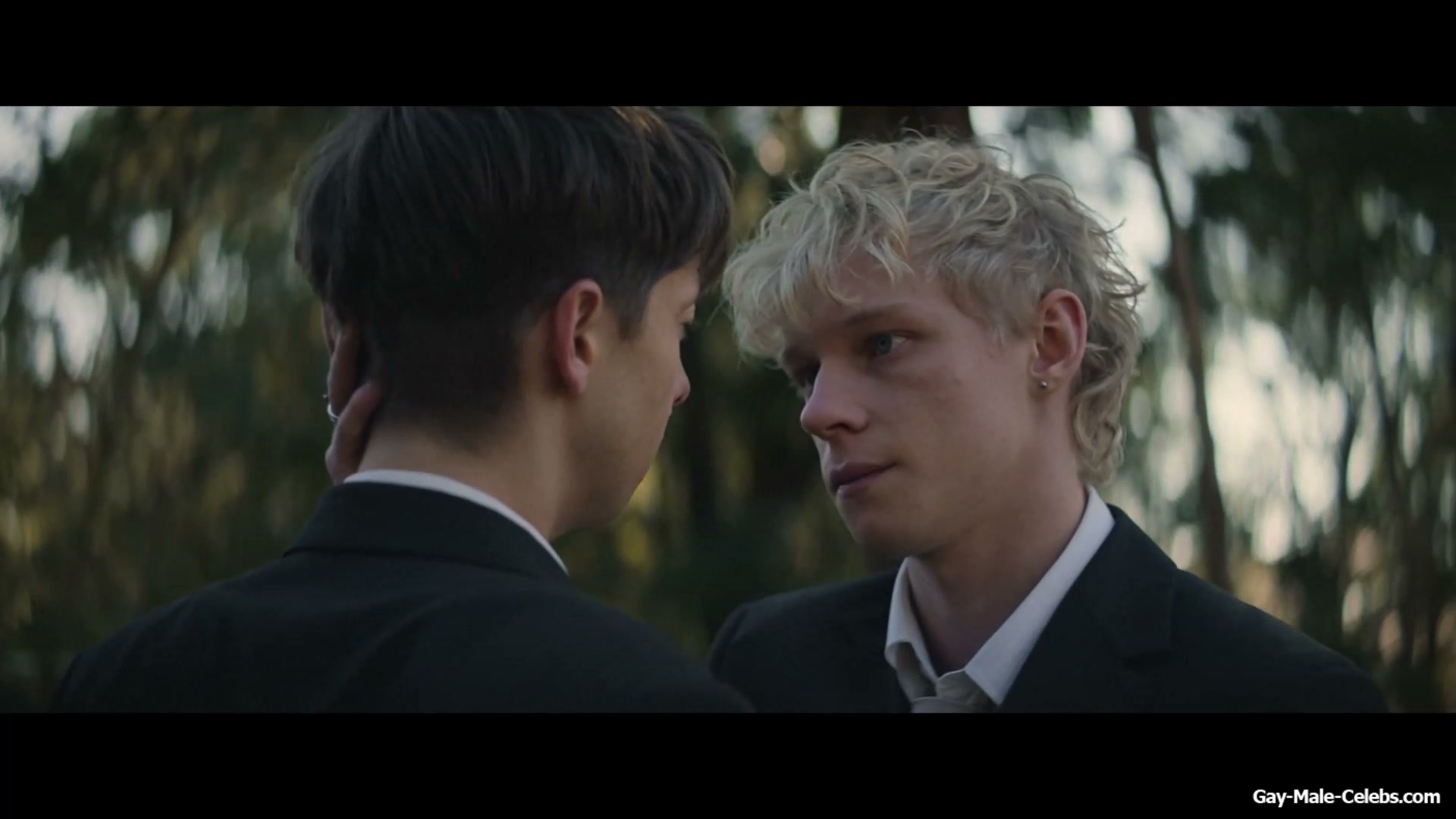 Stacy Clausen and Joe Bird Hot Gay Kiss in Leviticus