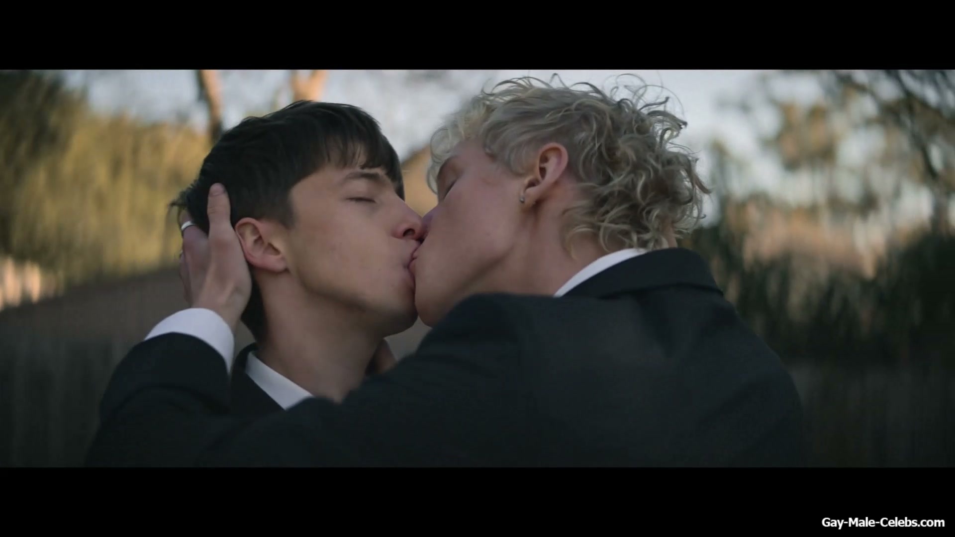 Stacy Clausen and Joe Bird Hot Gay Kiss in Leviticus