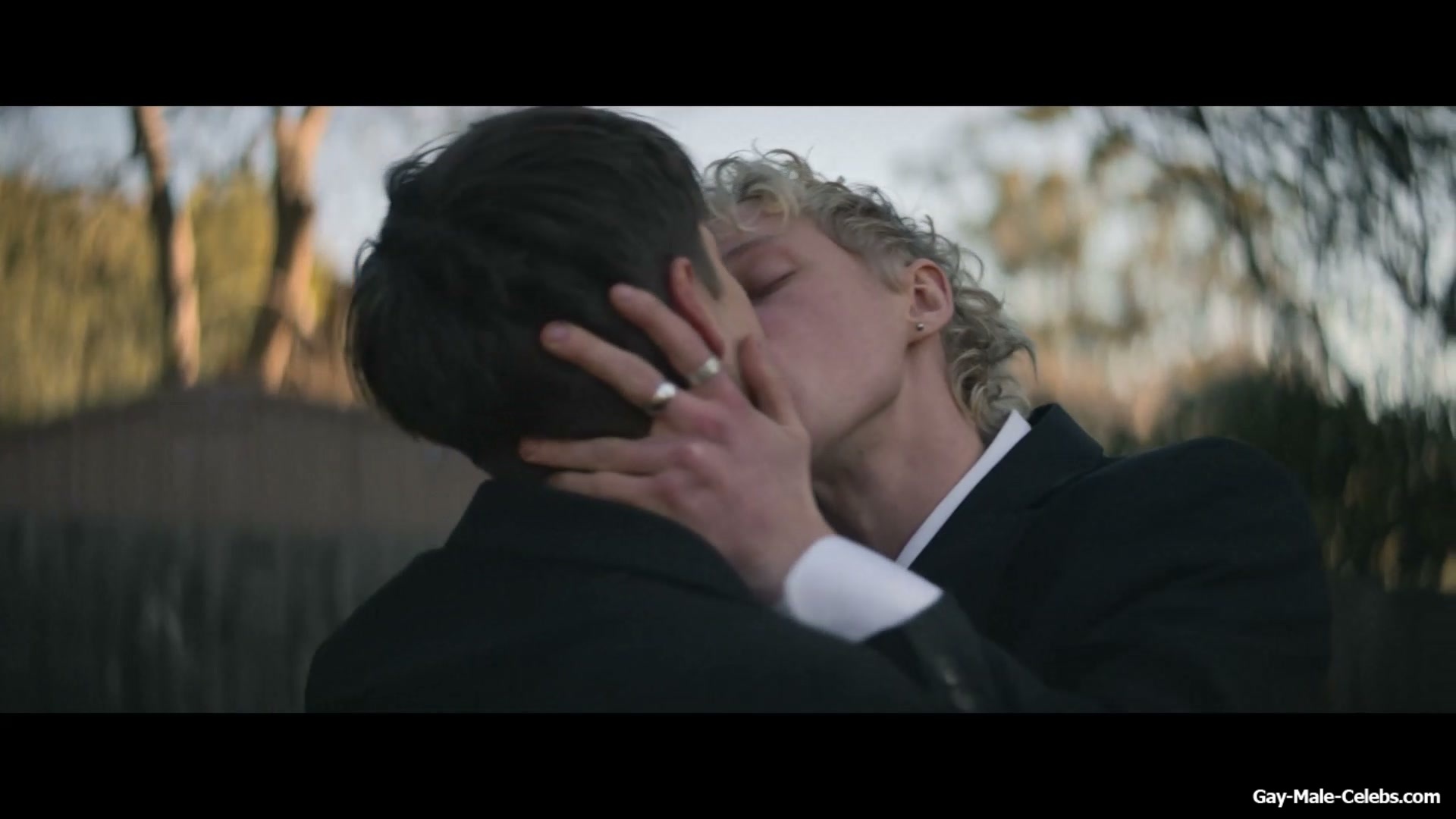 Stacy Clausen and Joe Bird Hot Gay Kiss in Leviticus
