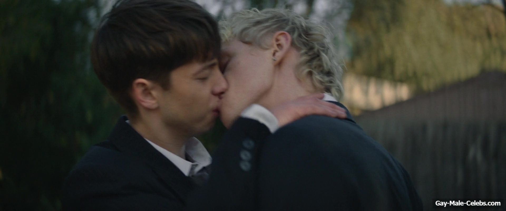 Stacy Clausen and Joe Bird Hot Gay Kiss in Leviticus