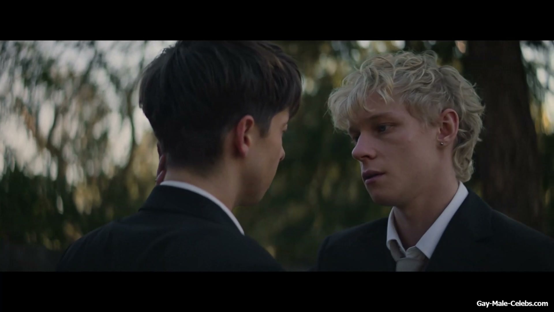 Stacy Clausen and Joe Bird Hot Gay Kiss in Leviticus