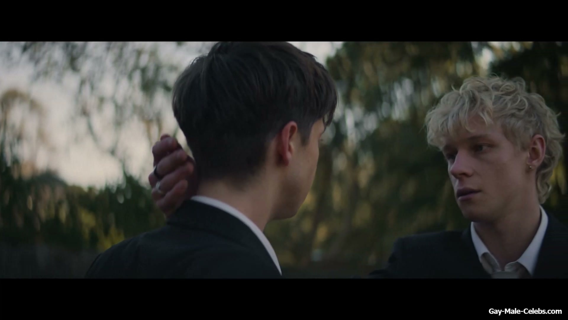 Stacy Clausen and Joe Bird Hot Gay Kiss in Leviticus