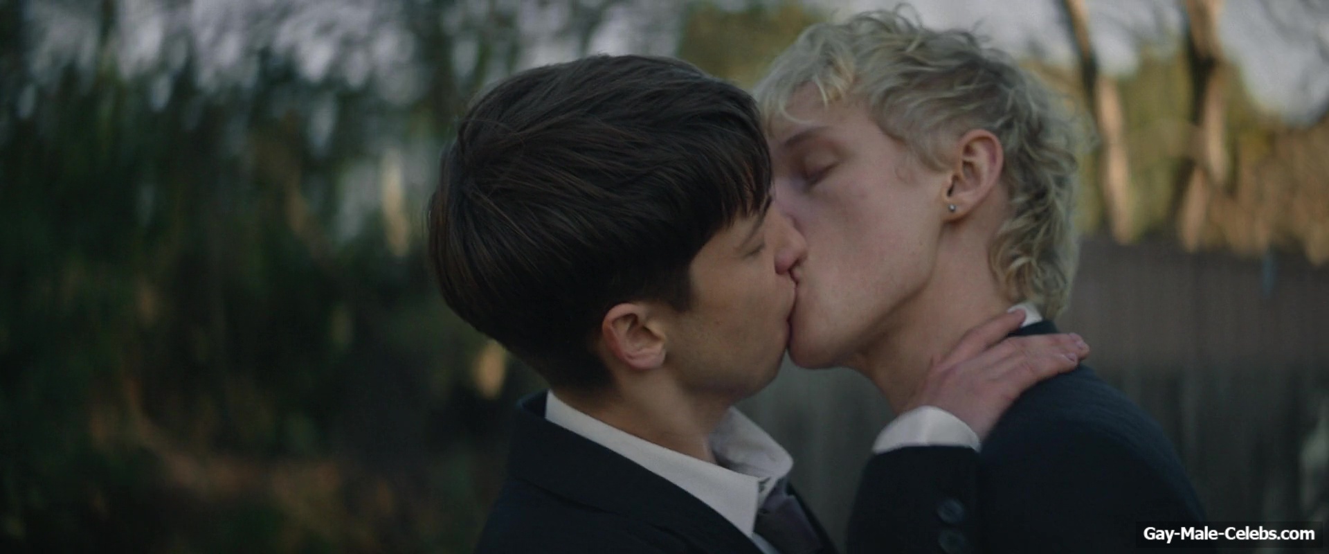 Stacy Clausen and Joe Bird Hot Gay Kiss in Leviticus