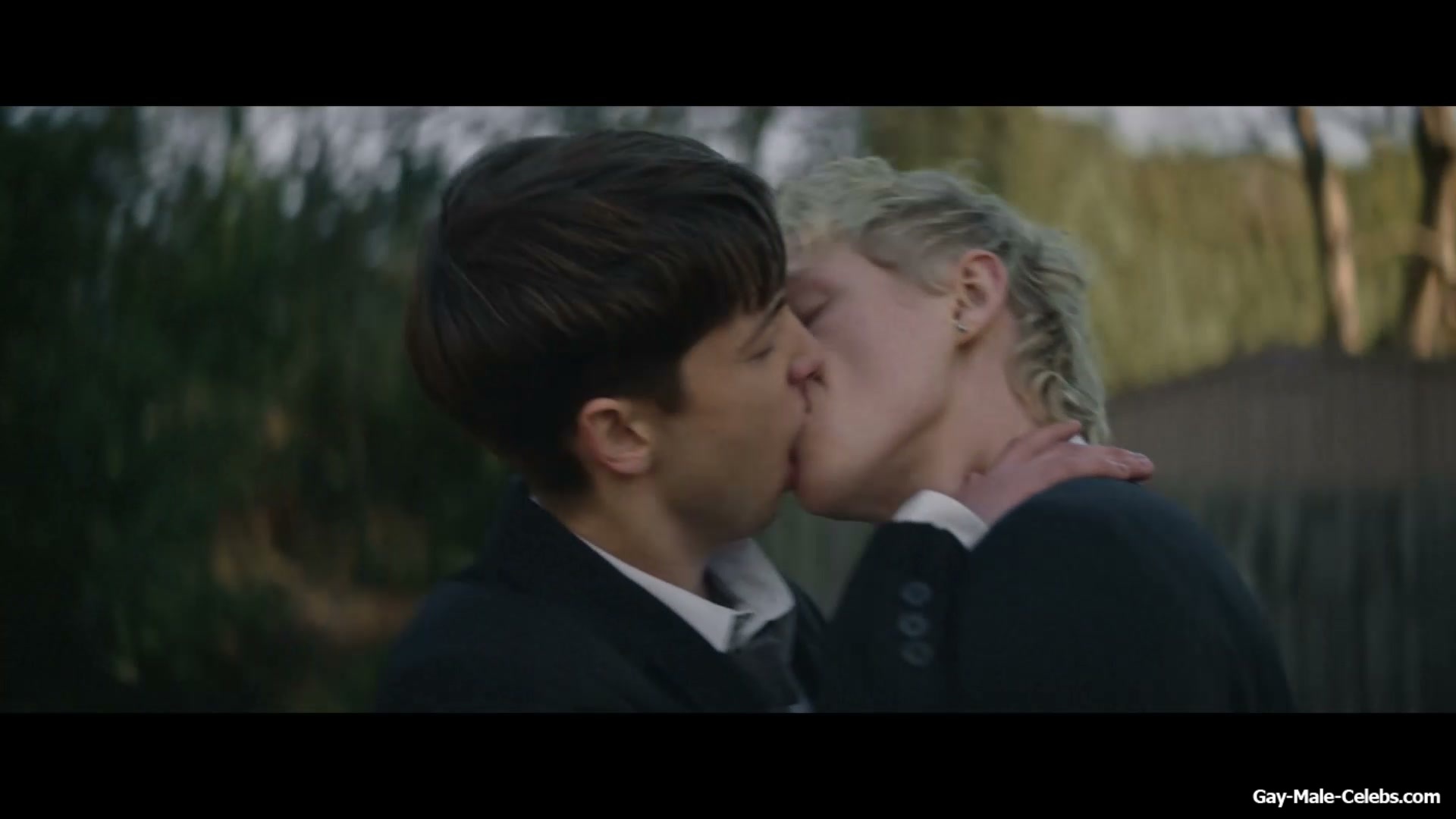 Stacy Clausen and Joe Bird Hot Gay Kiss in Leviticus