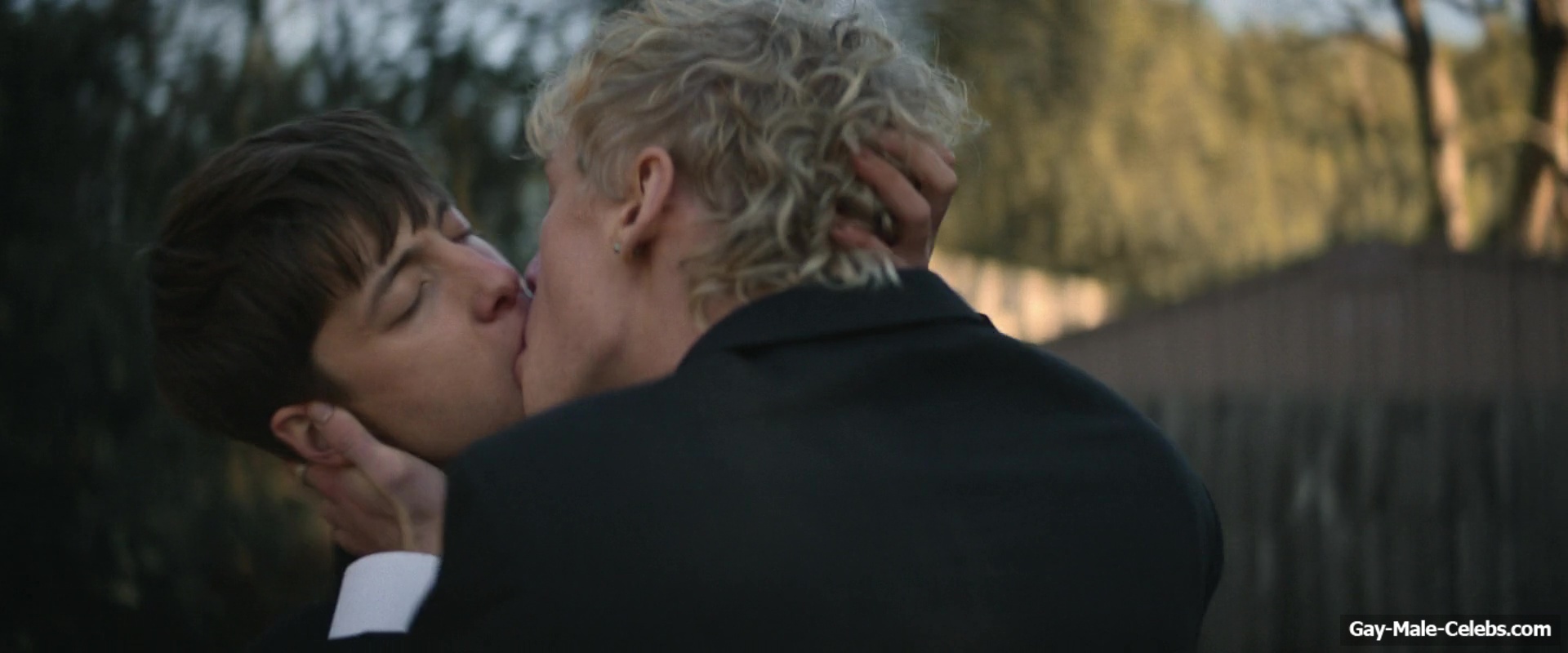 Stacy Clausen and Joe Bird Hot Gay Kiss in Leviticus