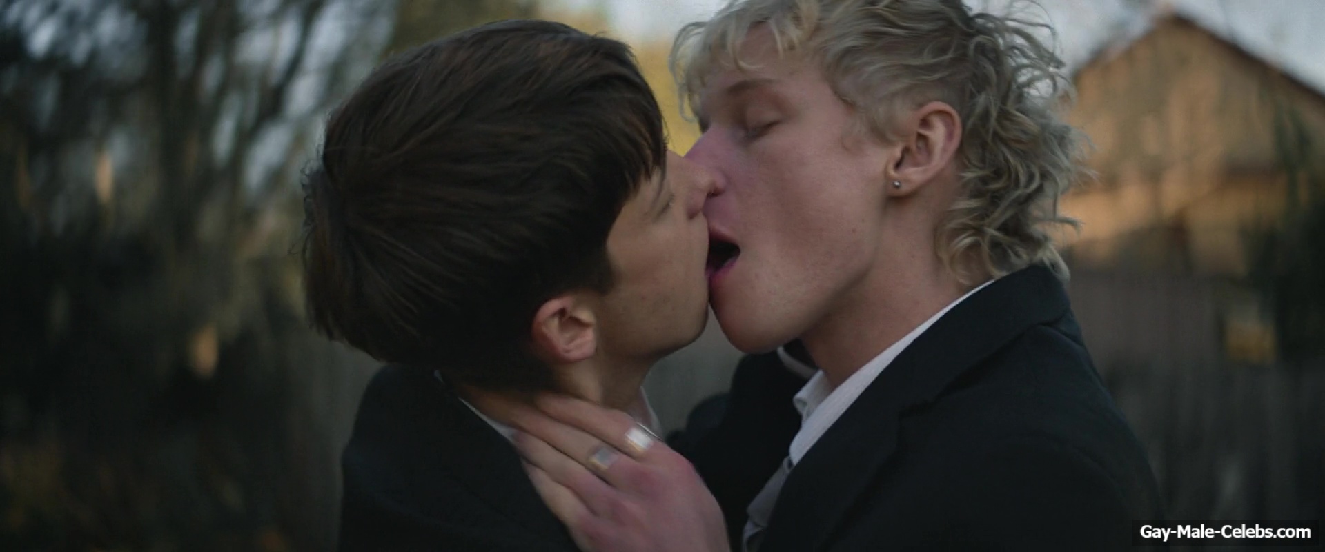 Stacy Clausen and Joe Bird Hot Gay Kiss in Leviticus