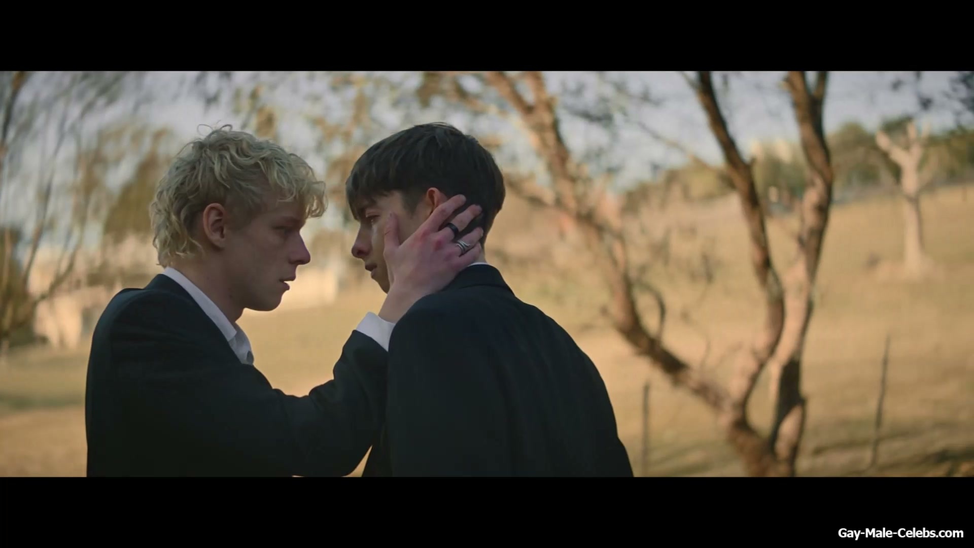 Stacy Clausen and Joe Bird Hot Gay Kiss in Leviticus